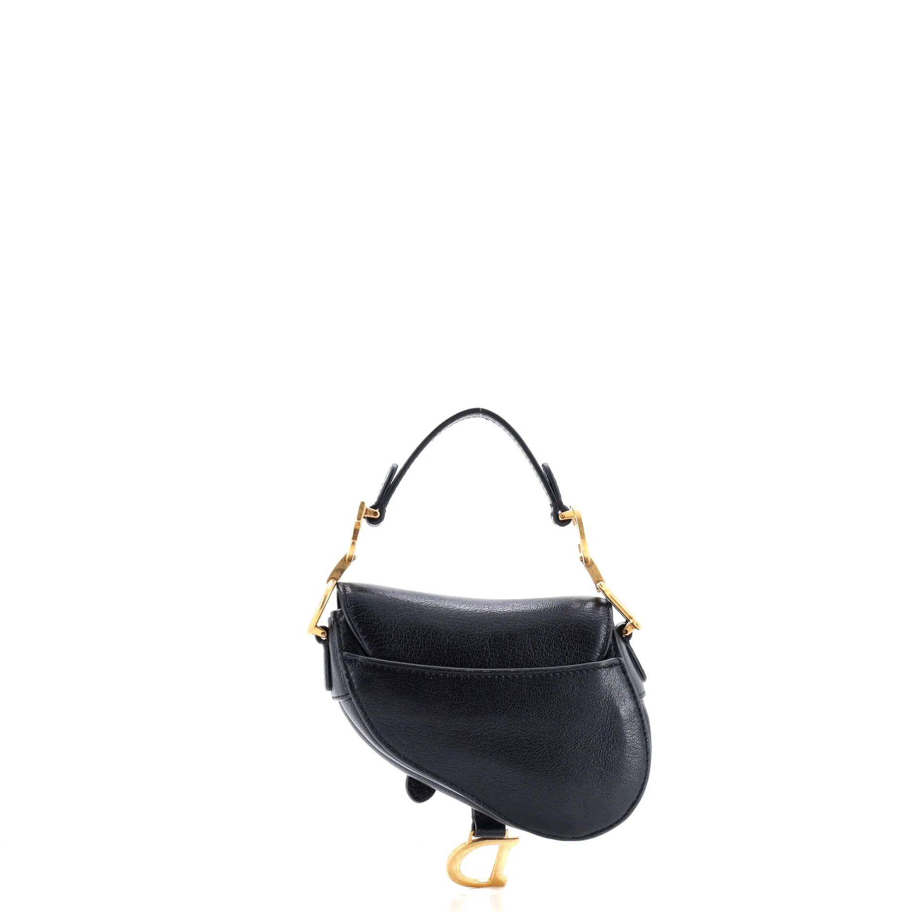 Saddle Handbag with Strap Leather Micro - Image 3