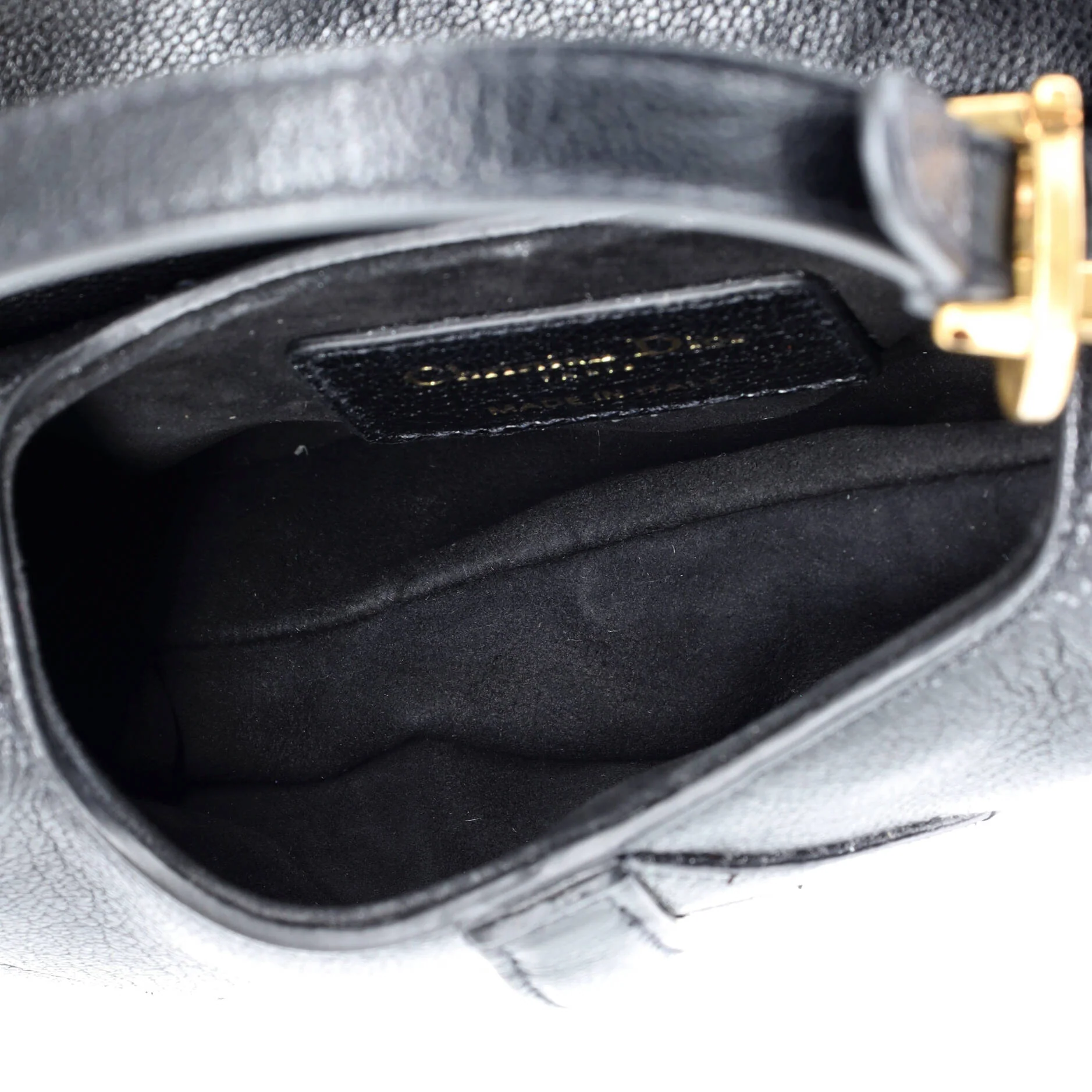 Saddle Handbag with Strap Leather Micro - Image 5