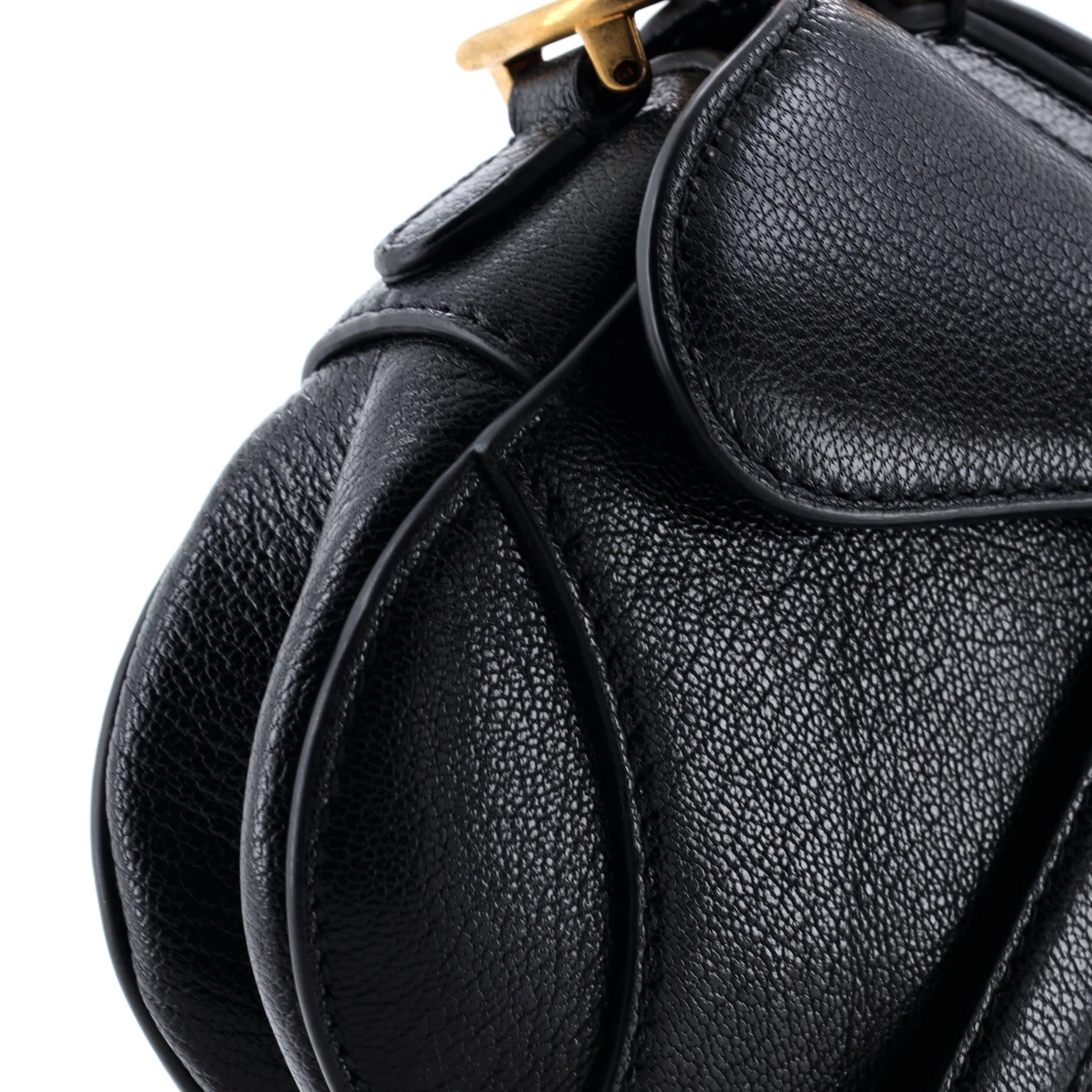 Saddle Handbag with Strap Leather Micro - Image 6