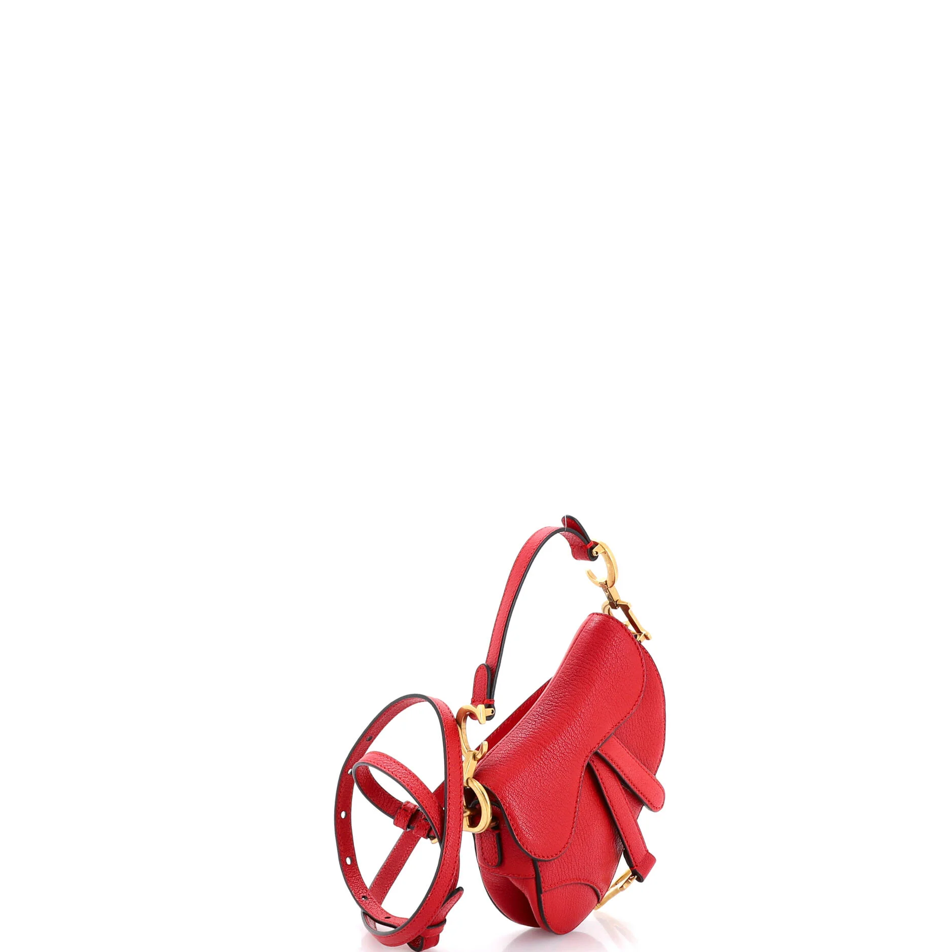 Saddle Handbag with Strap Leather Micro - Image 2