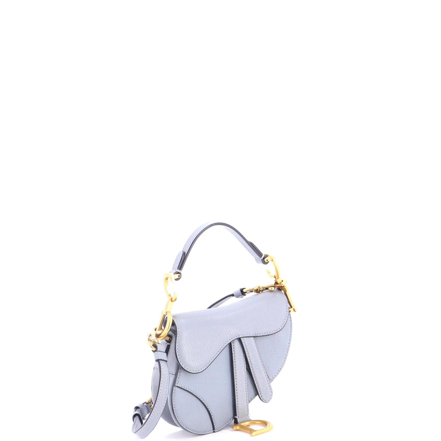 Saddle Handbag with Strap Leather Micro - Image 2