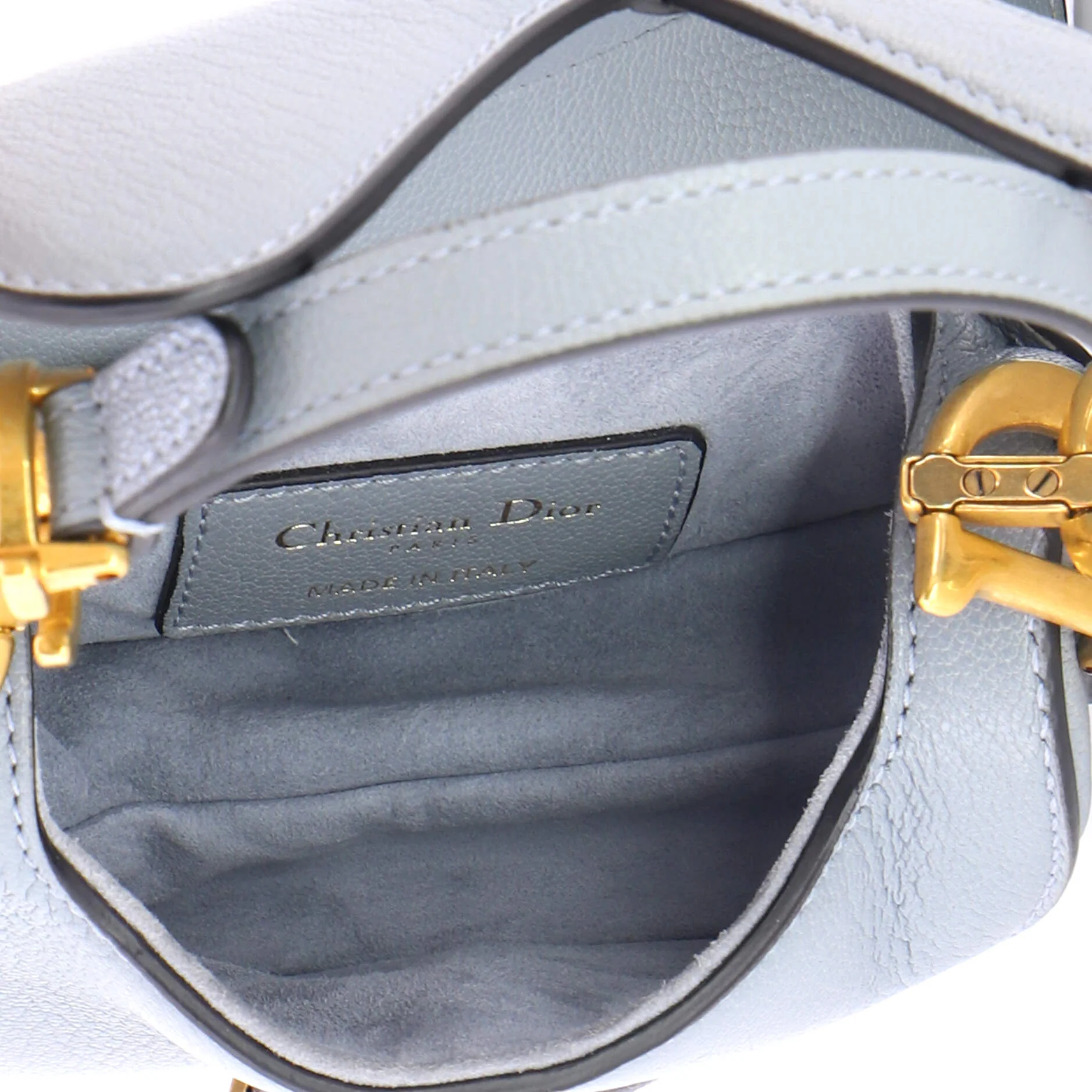Saddle Handbag with Strap Leather Micro - Image 5