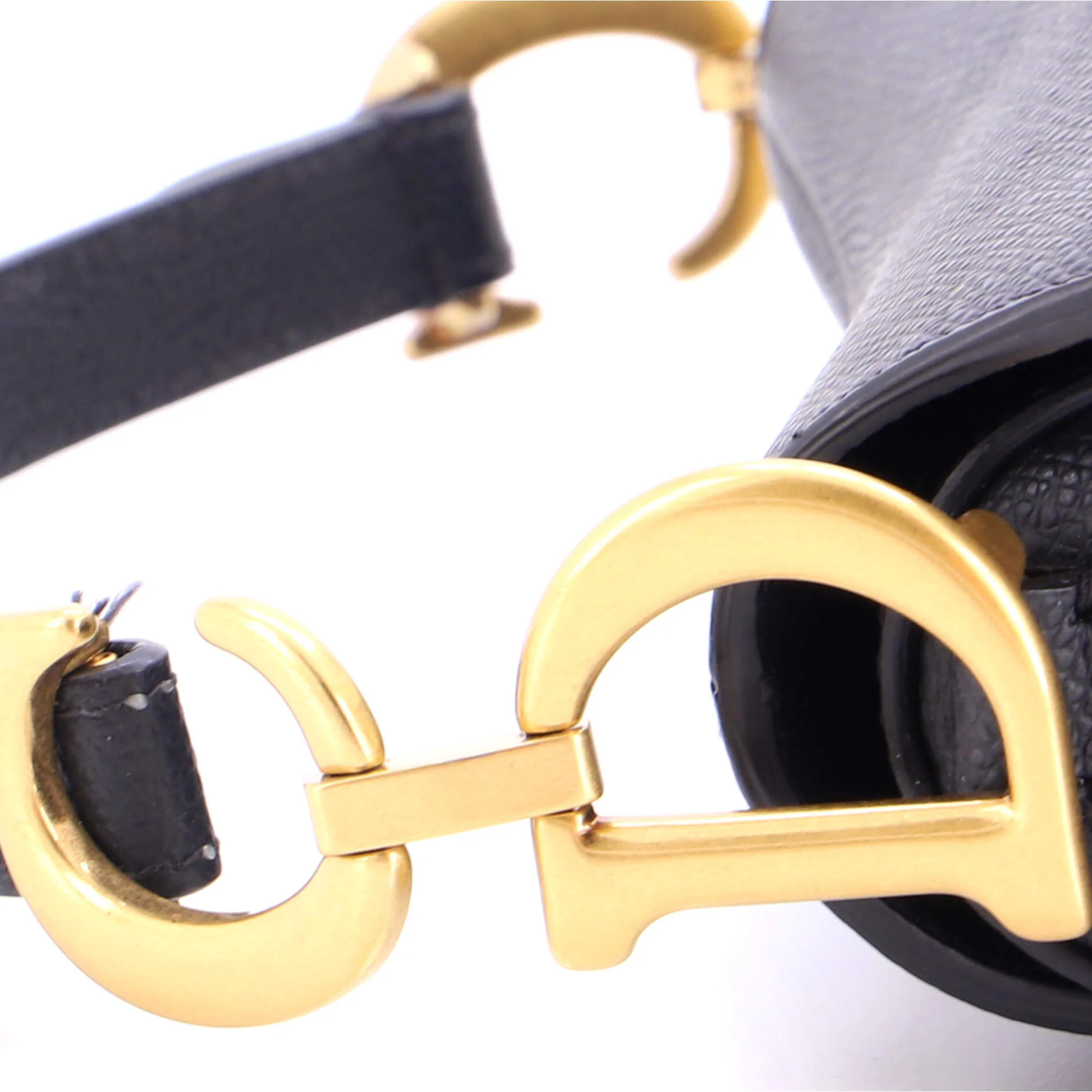 Saddle Handbag with Strap Leather Mini - Image 6