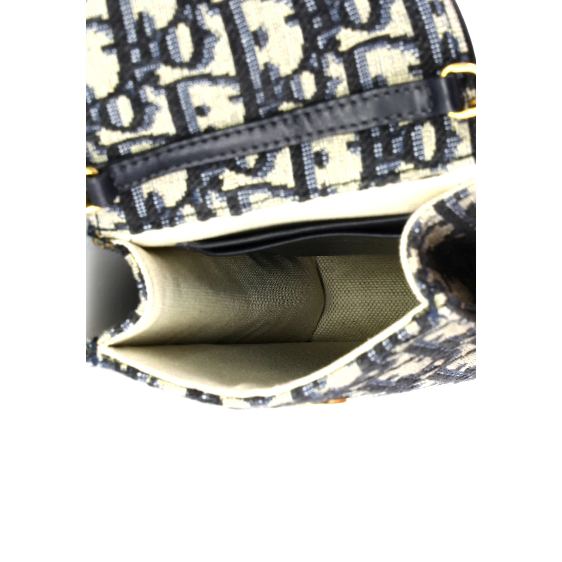 Vertical Saddle Chain Pouch Oblique Canvas - Image 5