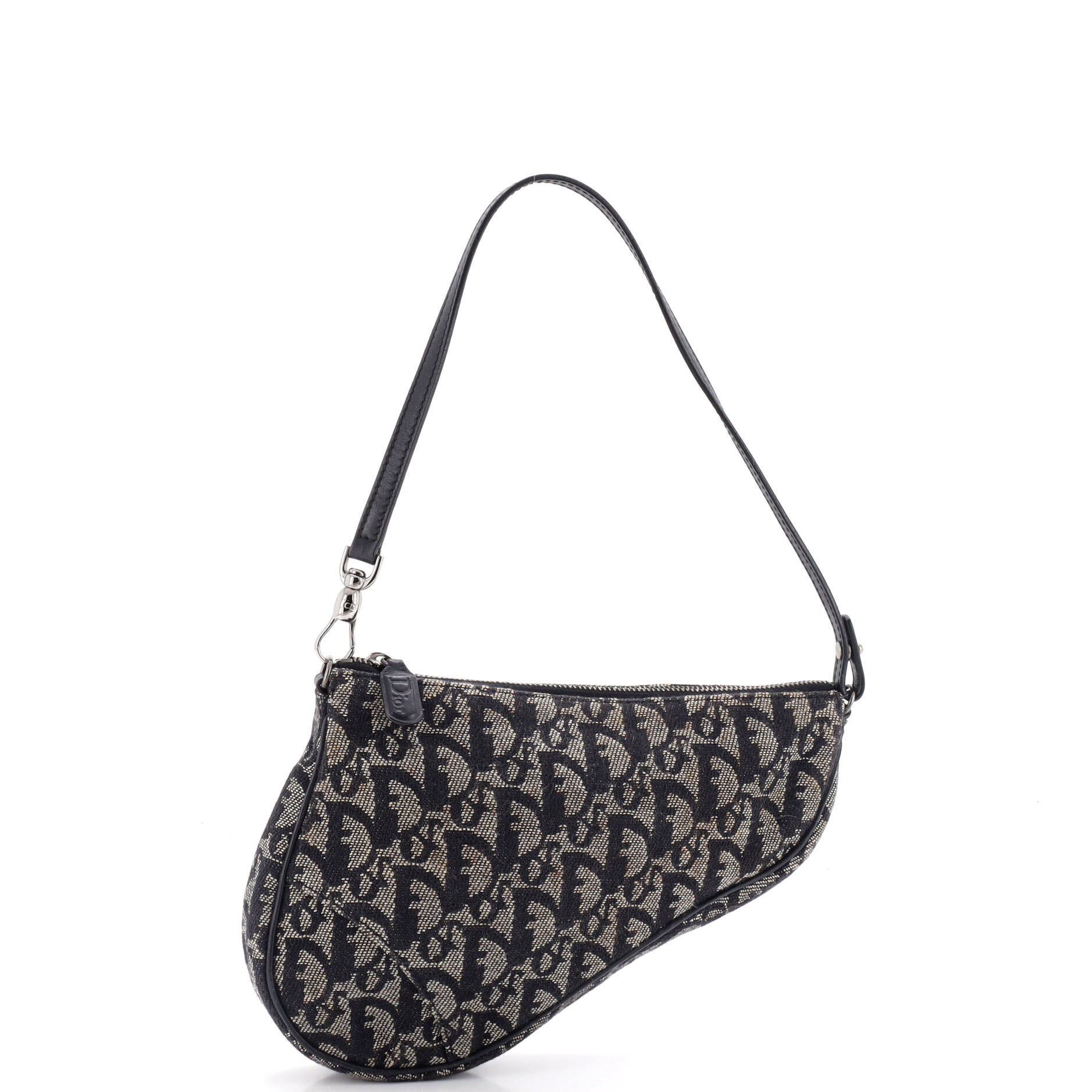 Vintage Saddle Bag Diorissimo Canvas Mini