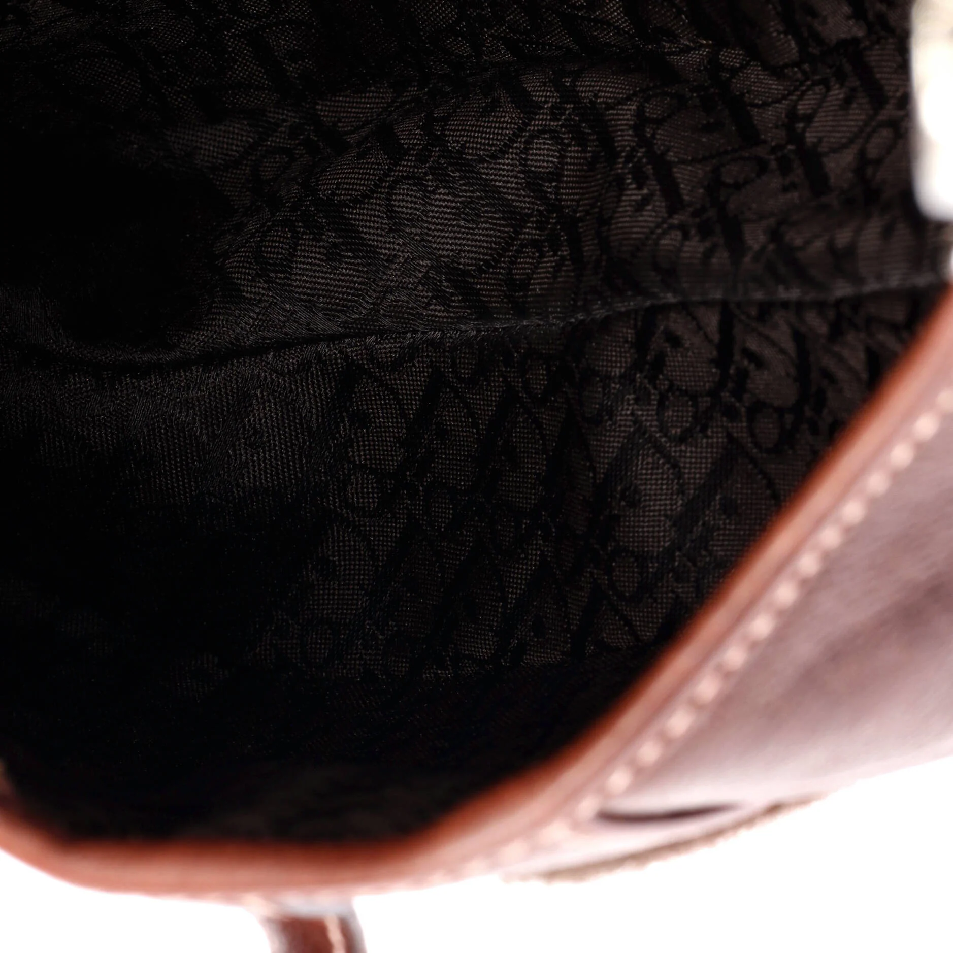 Vintage Saddle Bag Embroidered Leather Medium - Image 5