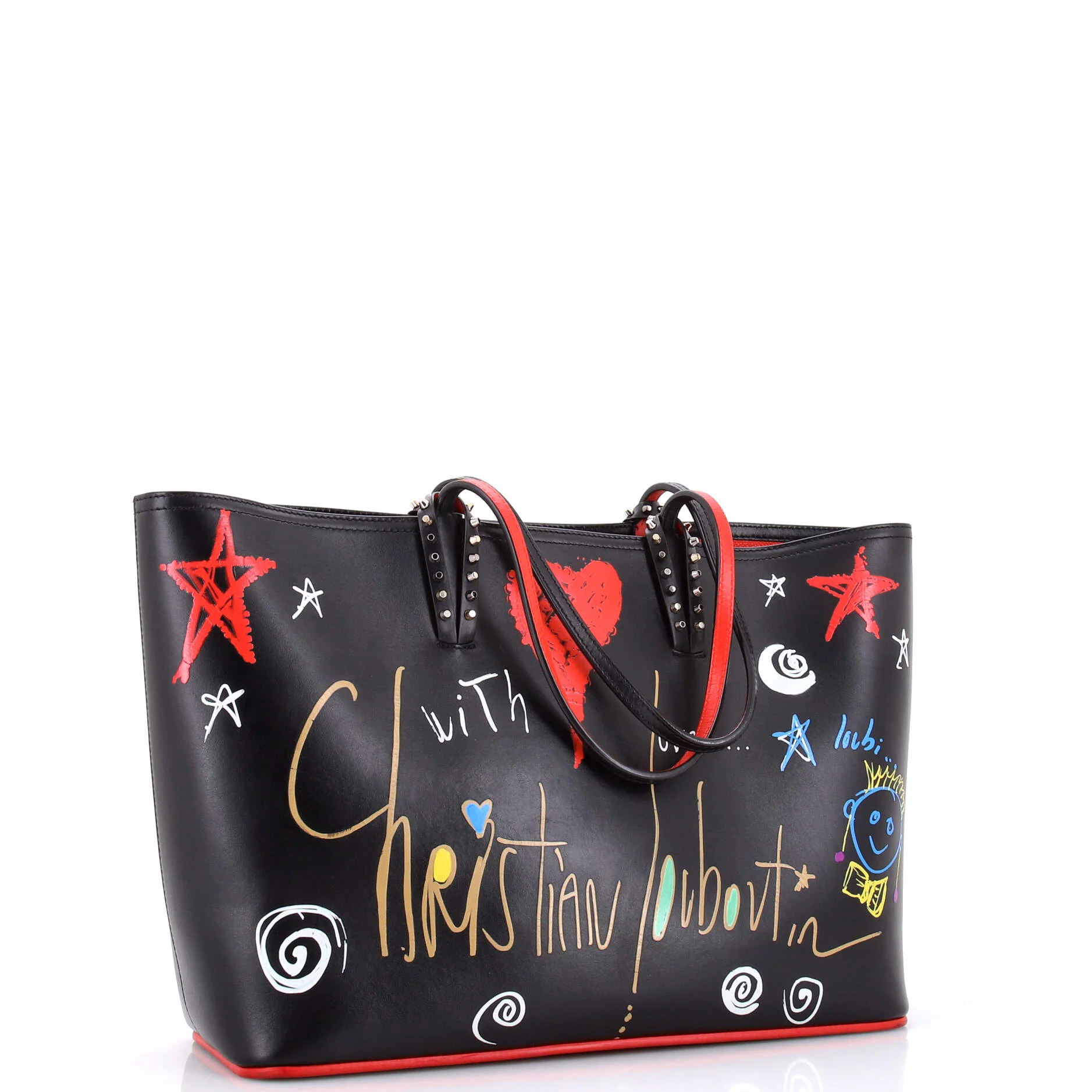Cabata East West Tote Printed Leather Large - Image 2