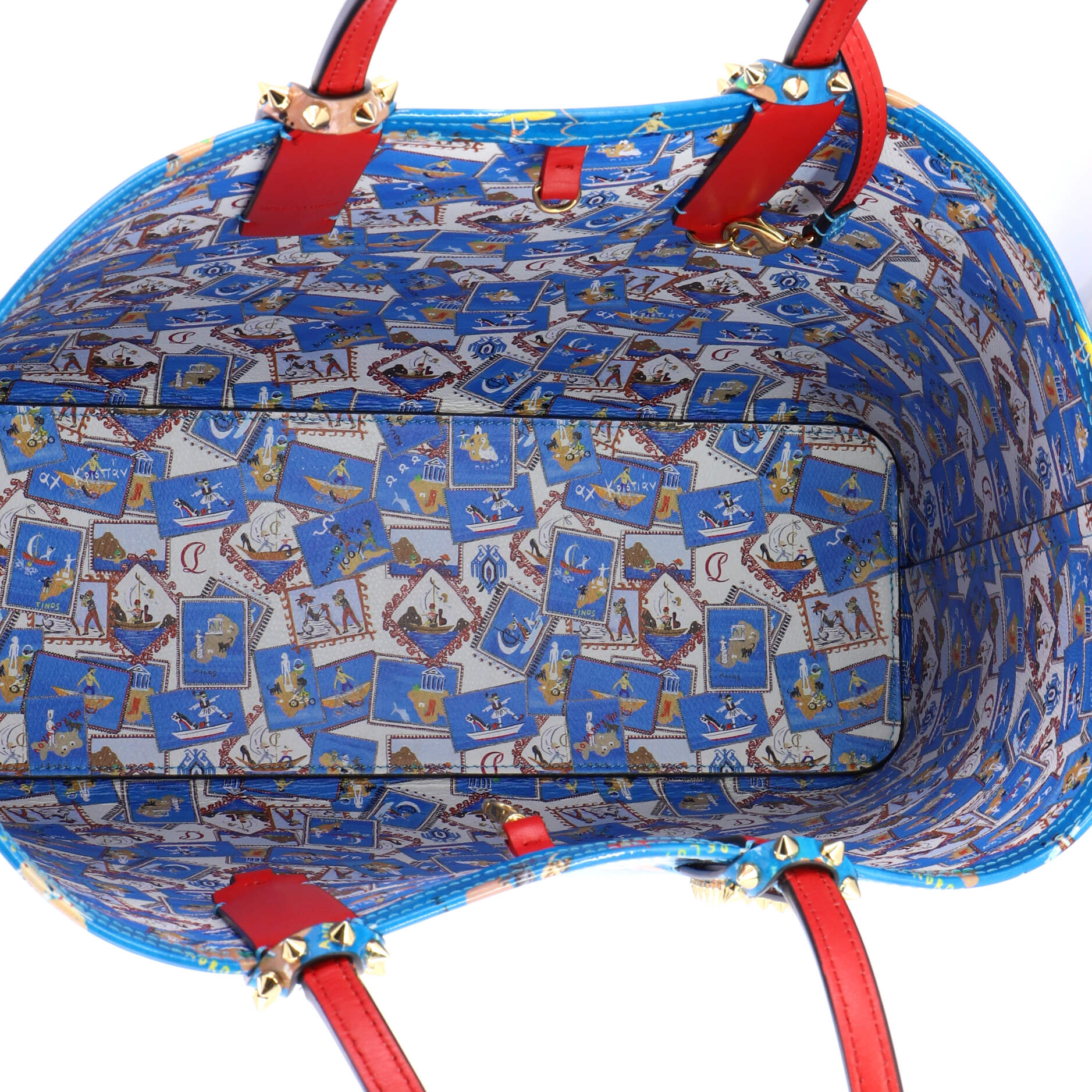 Cabata East West Tote Printed Leather Small - Image 6