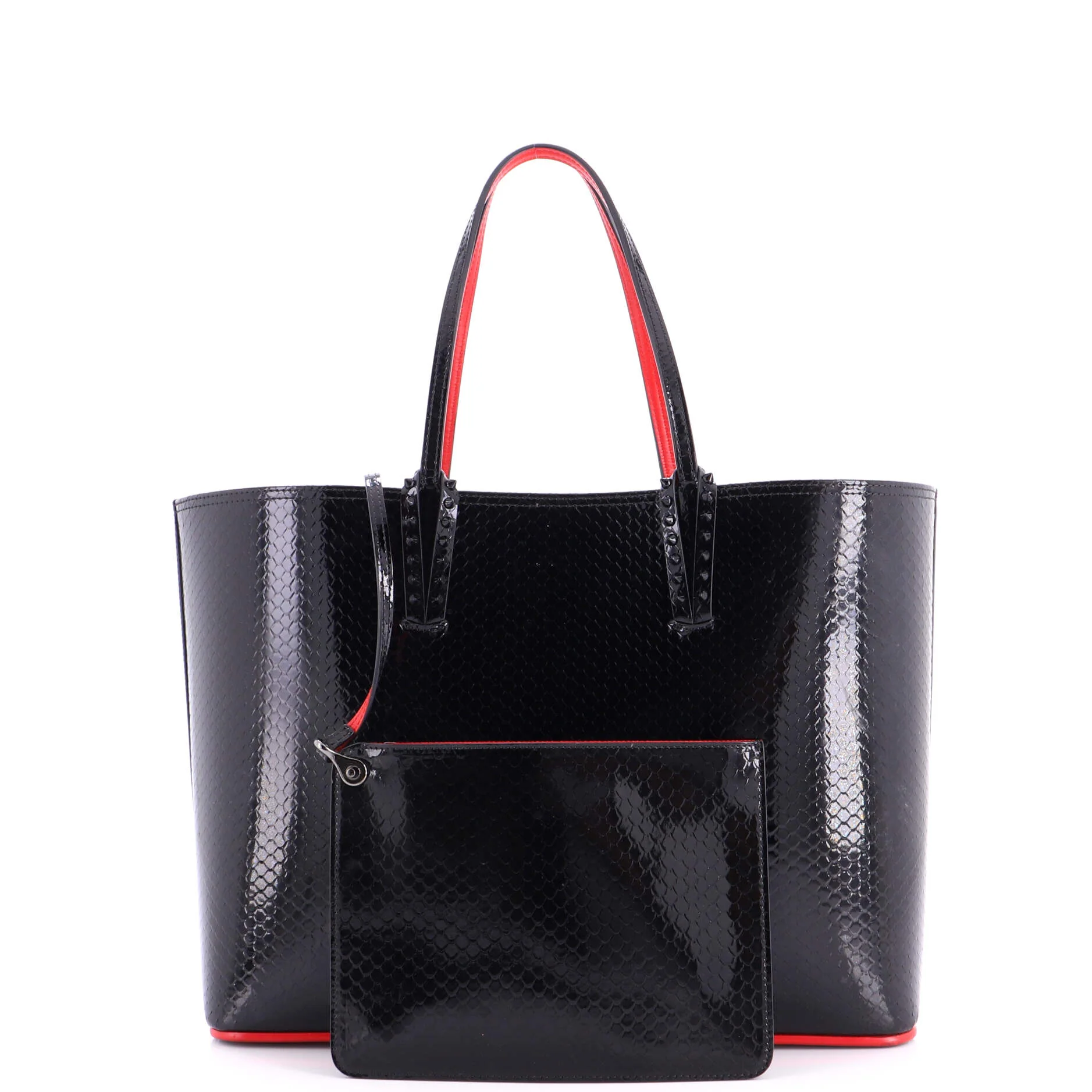 Cabata East West Tote Python Embossed Patent Large - Image 2