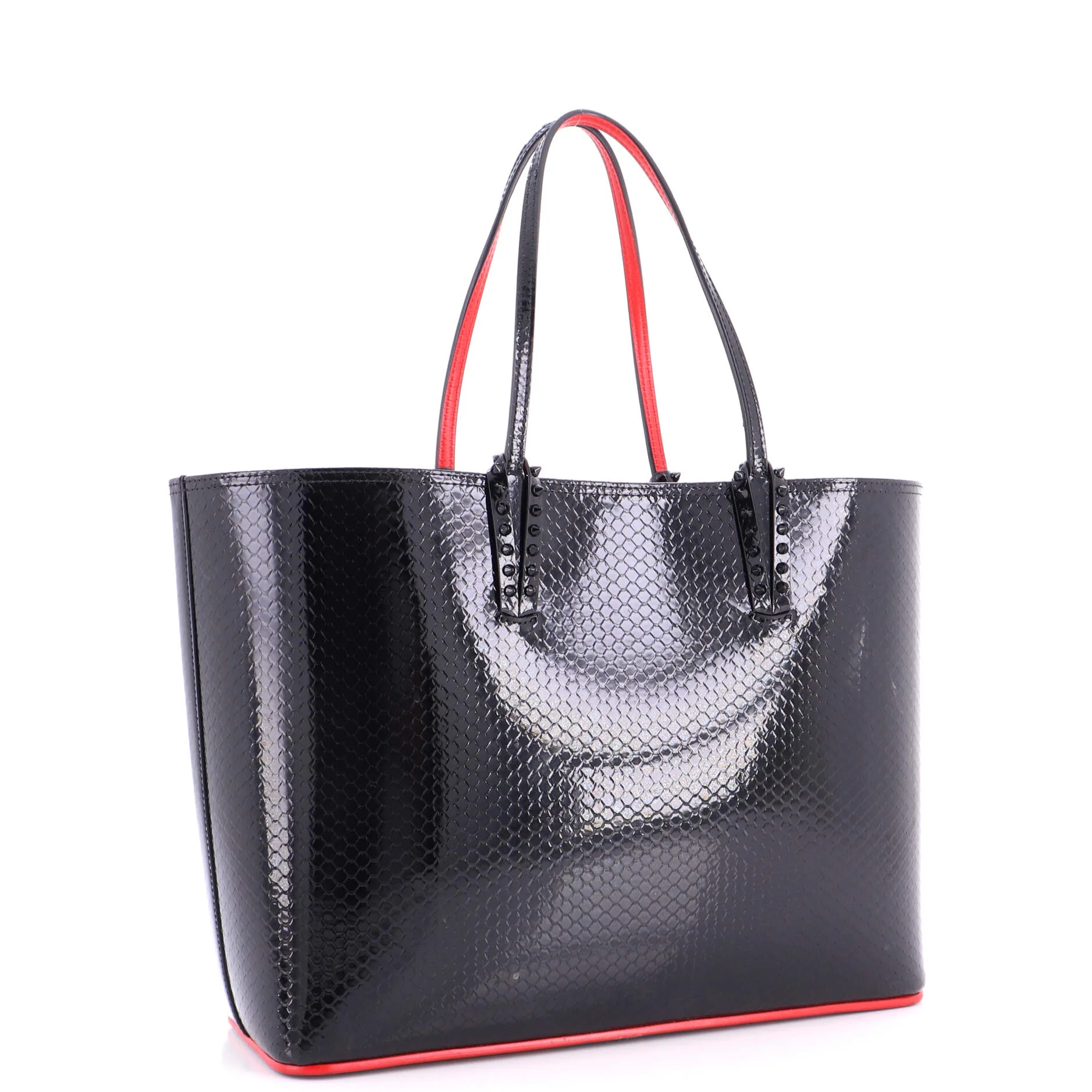 Cabata East West Tote Python Embossed Patent Large - Image 3