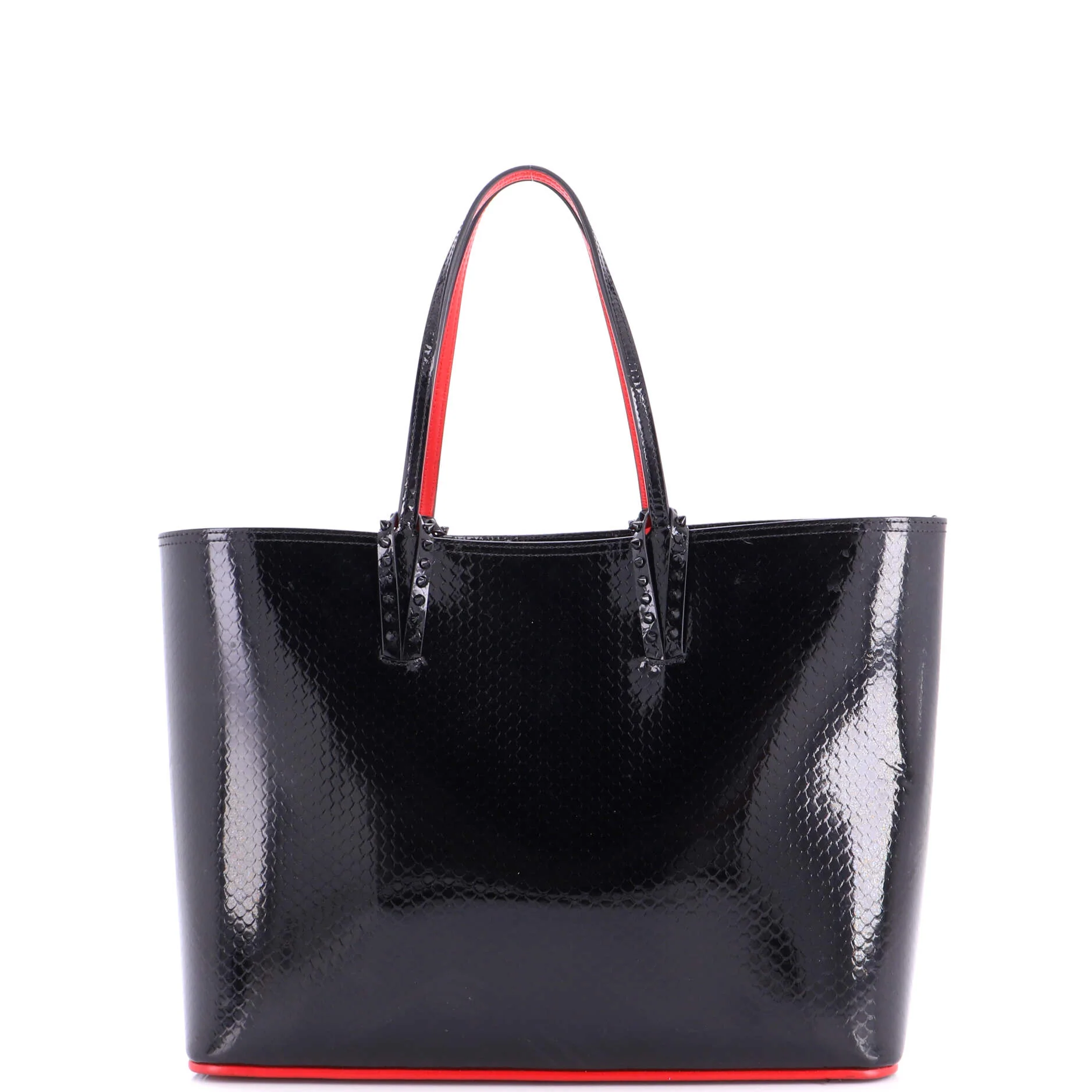 Cabata East West Tote Python Embossed Patent Large - Image 4