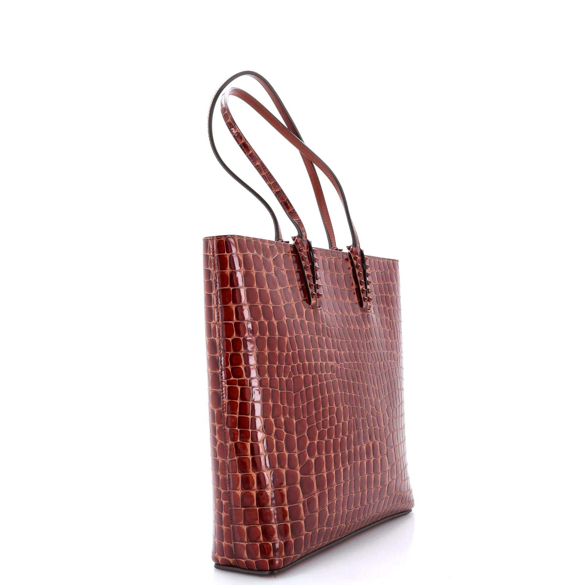 Cabata North South Zipped Tote Crocodile Embossed Leather - Image 2