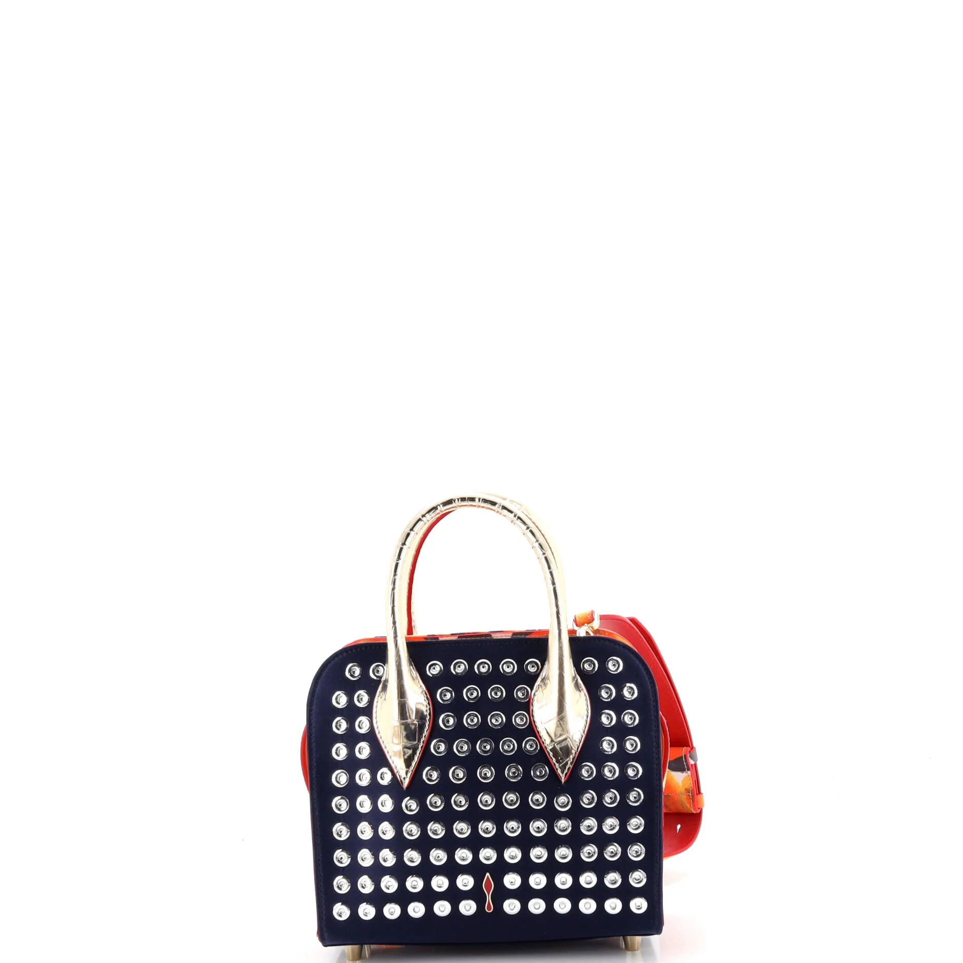 Eloise Top Handle Bag Embellished Printed Satin Mini - Image 3