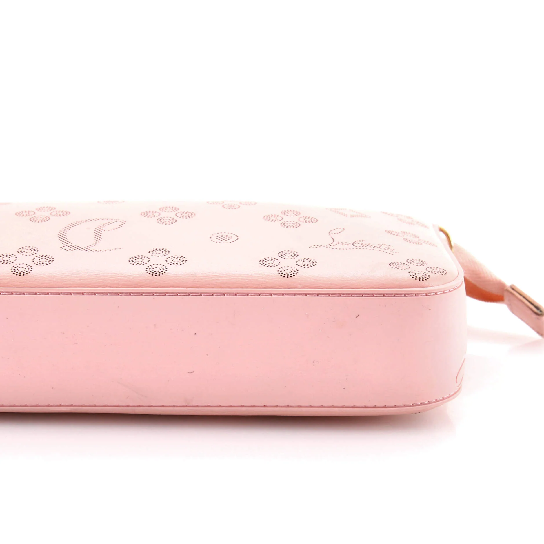 Loubila Chain Clutch Perforated Leather - Image 7