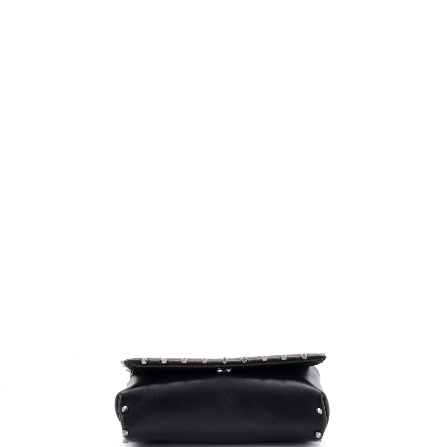Spiky Flap Chain Crossbody Bag Spiked Leather - Image 4