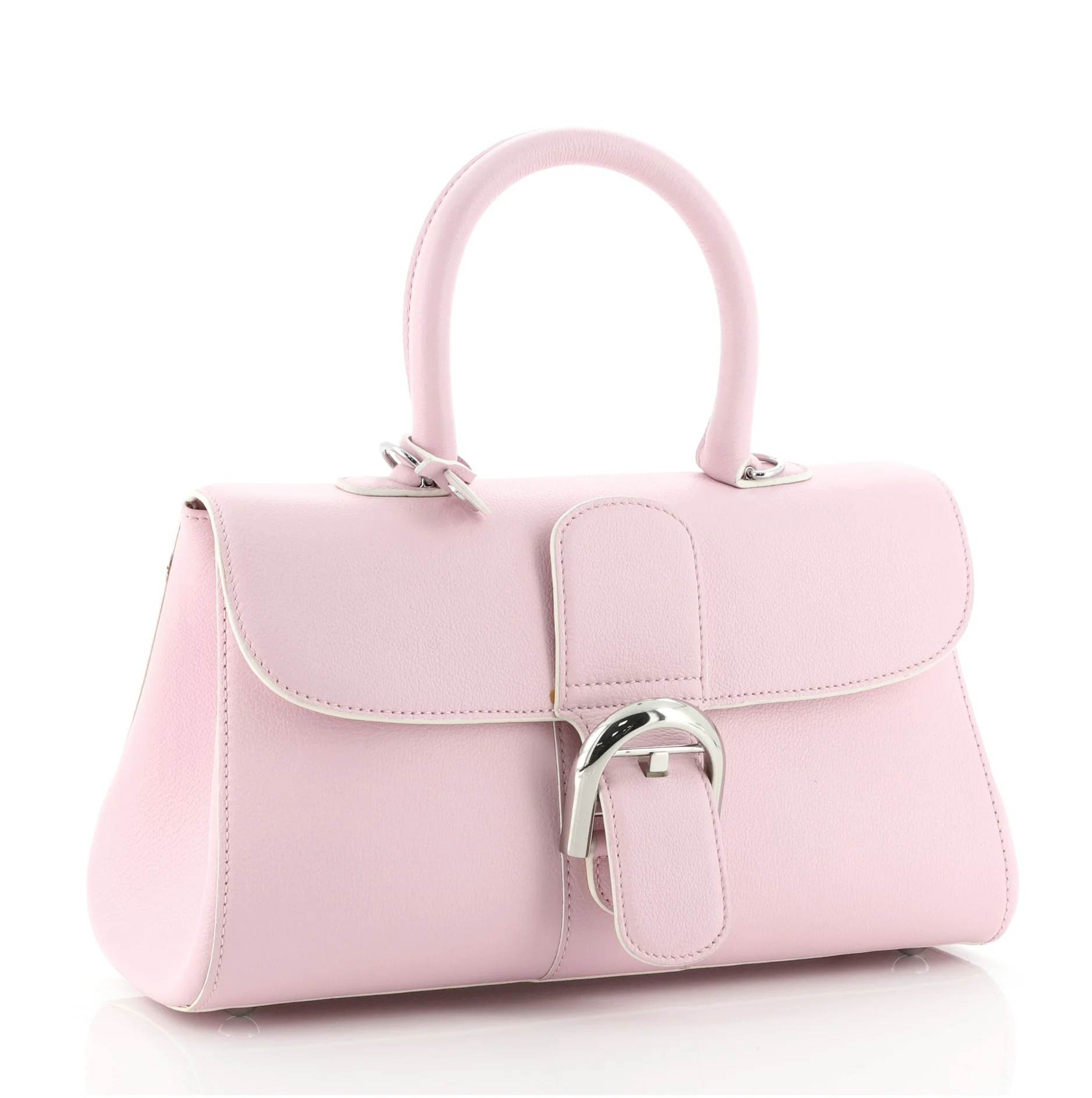 East West Brillant Top Handle Bag Leather Mini - Image 3
