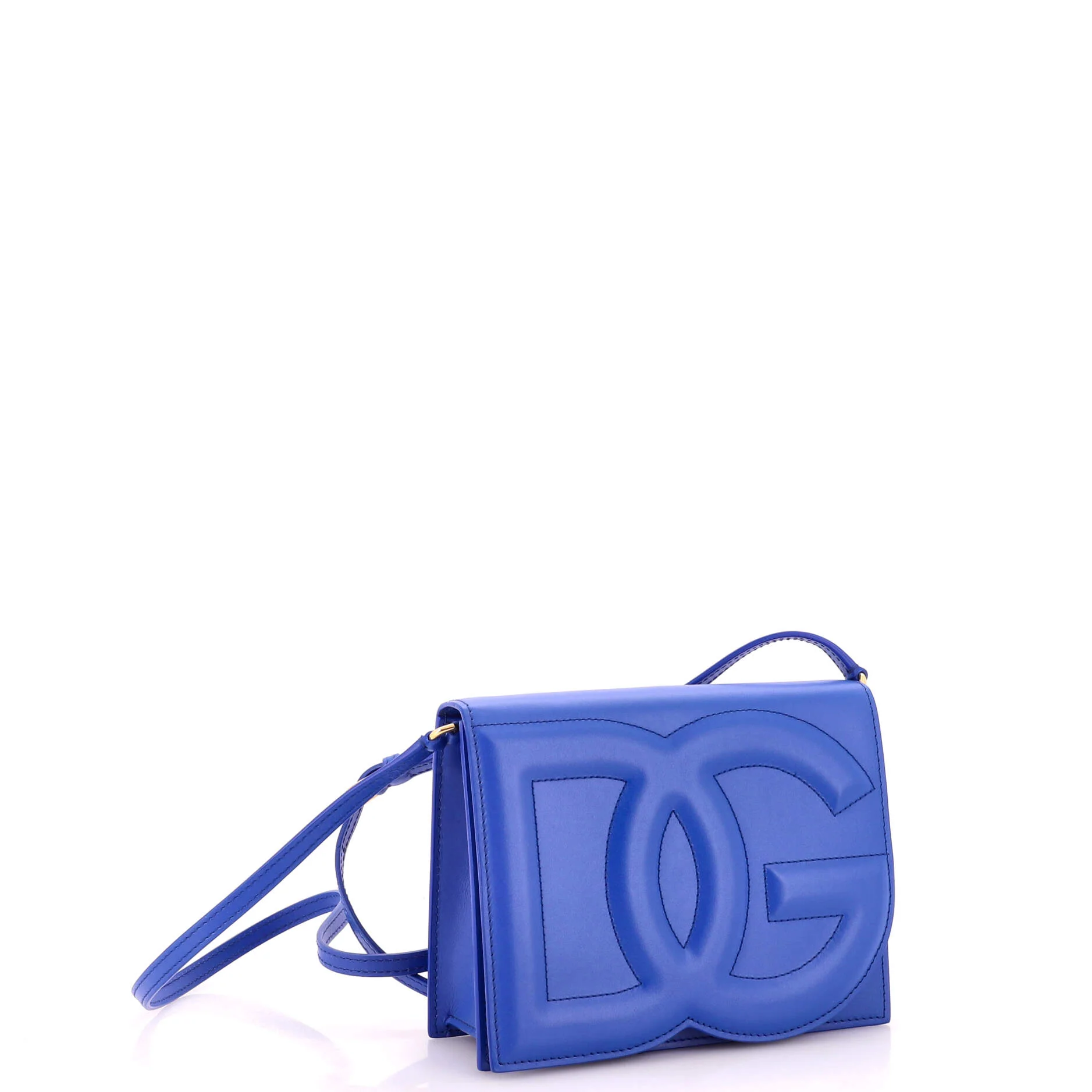 DG Logo Flap Shoulder Bag Leather Small - Image 2
