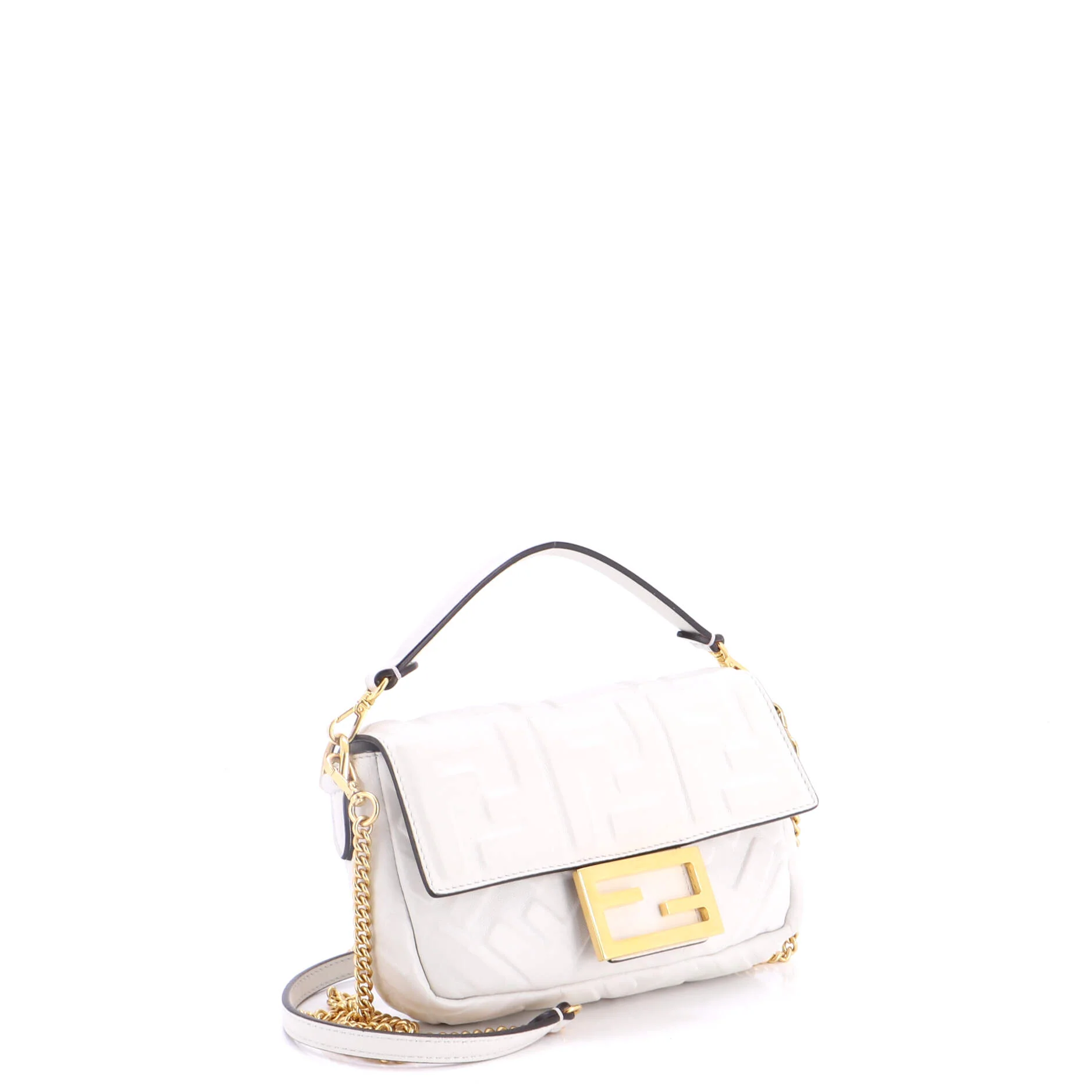 Baguette NM Bag Zucca Embossed Leather Mini - Image 2
