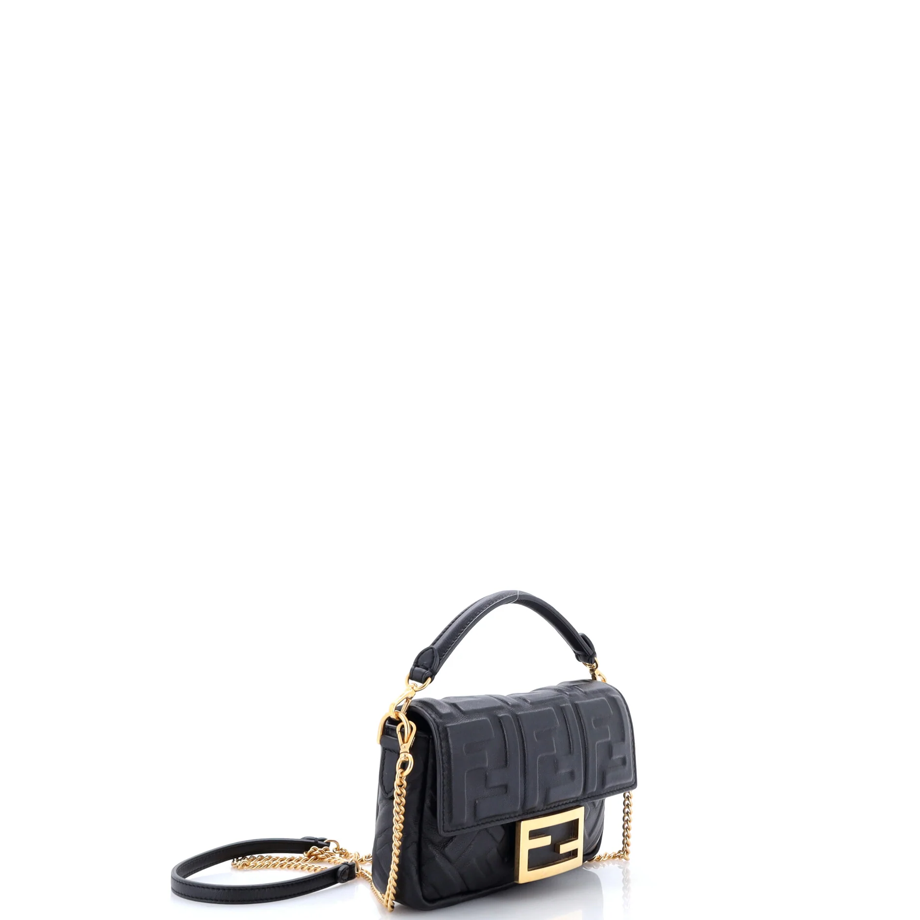 Baguette NM Bag Zucca Embossed Leather Mini - Image 2