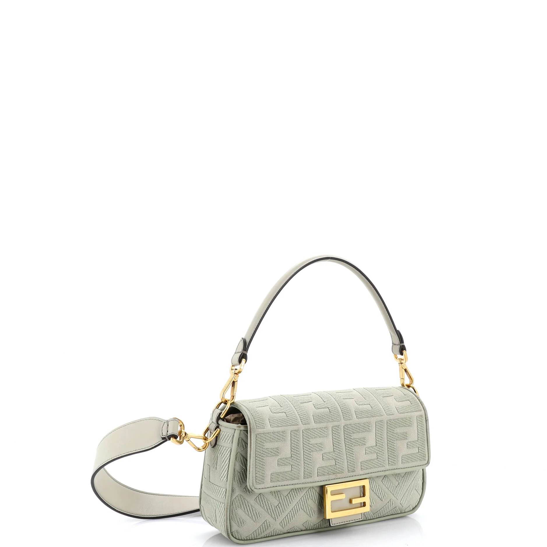 Baguette NM Bag Zucca Embroidered Canvas Medium - Image 2