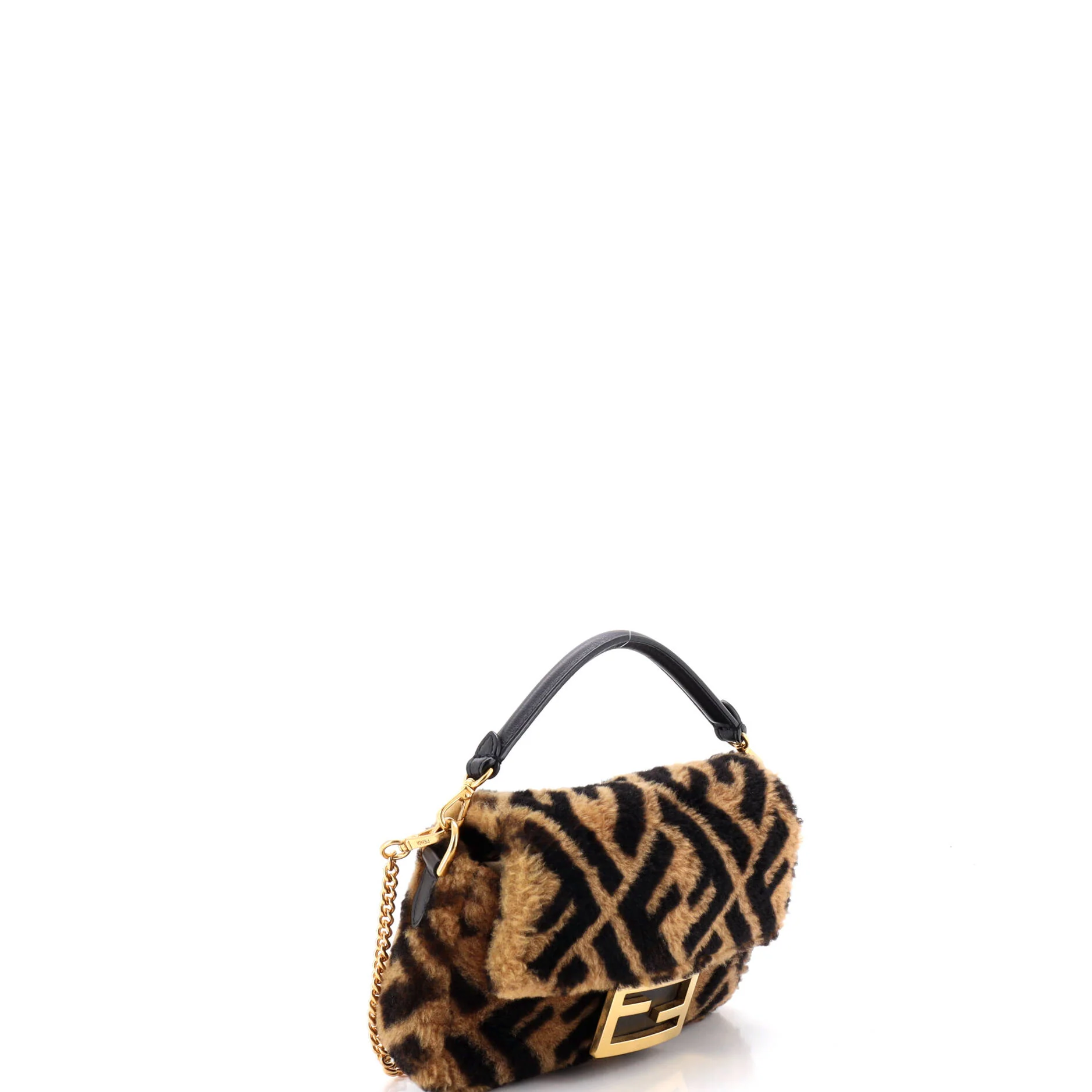Baguette NM Bag Zucca Shearling Mini - Image 2