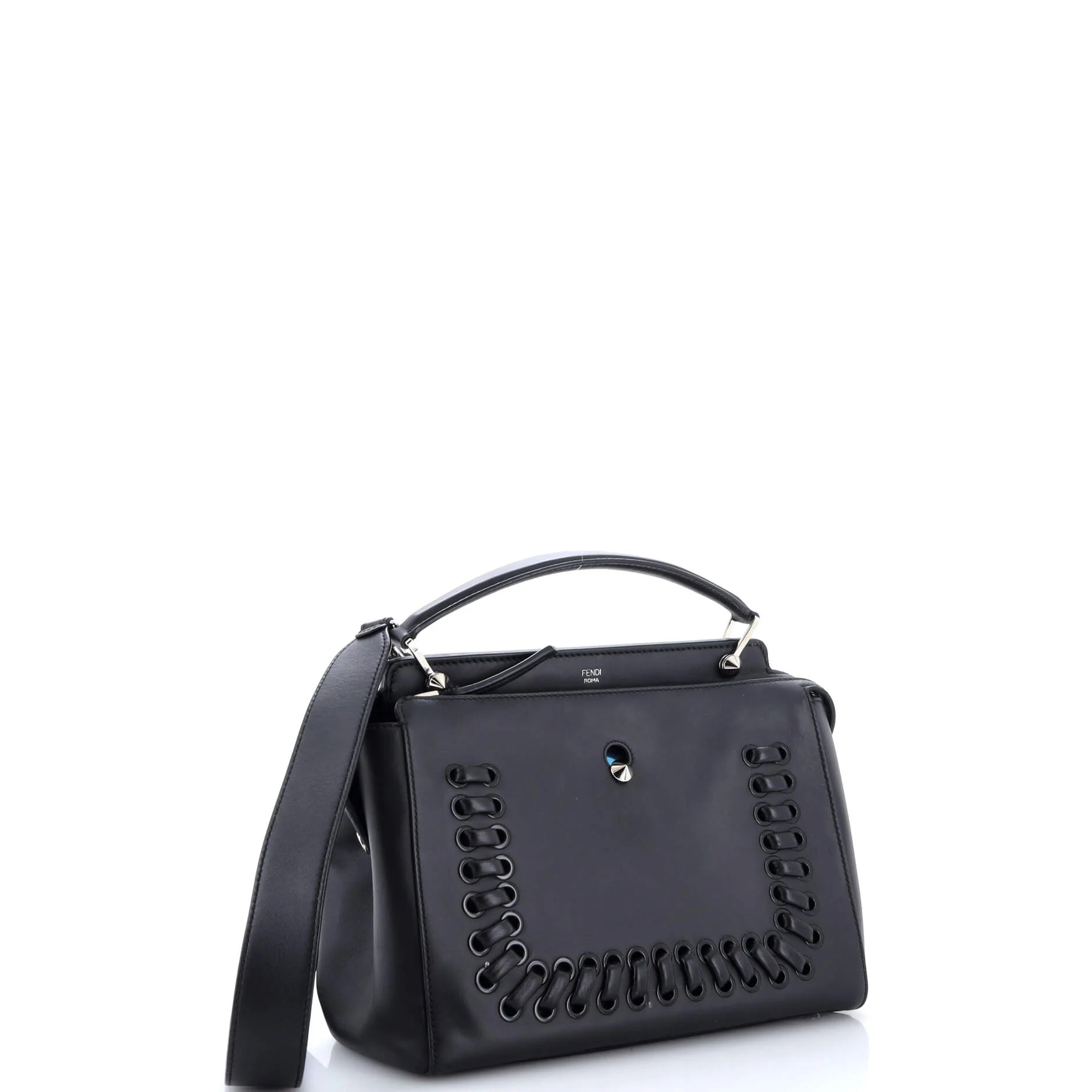DotCom Convertible Satchel Whipstitch Leather Medium - Image 2
