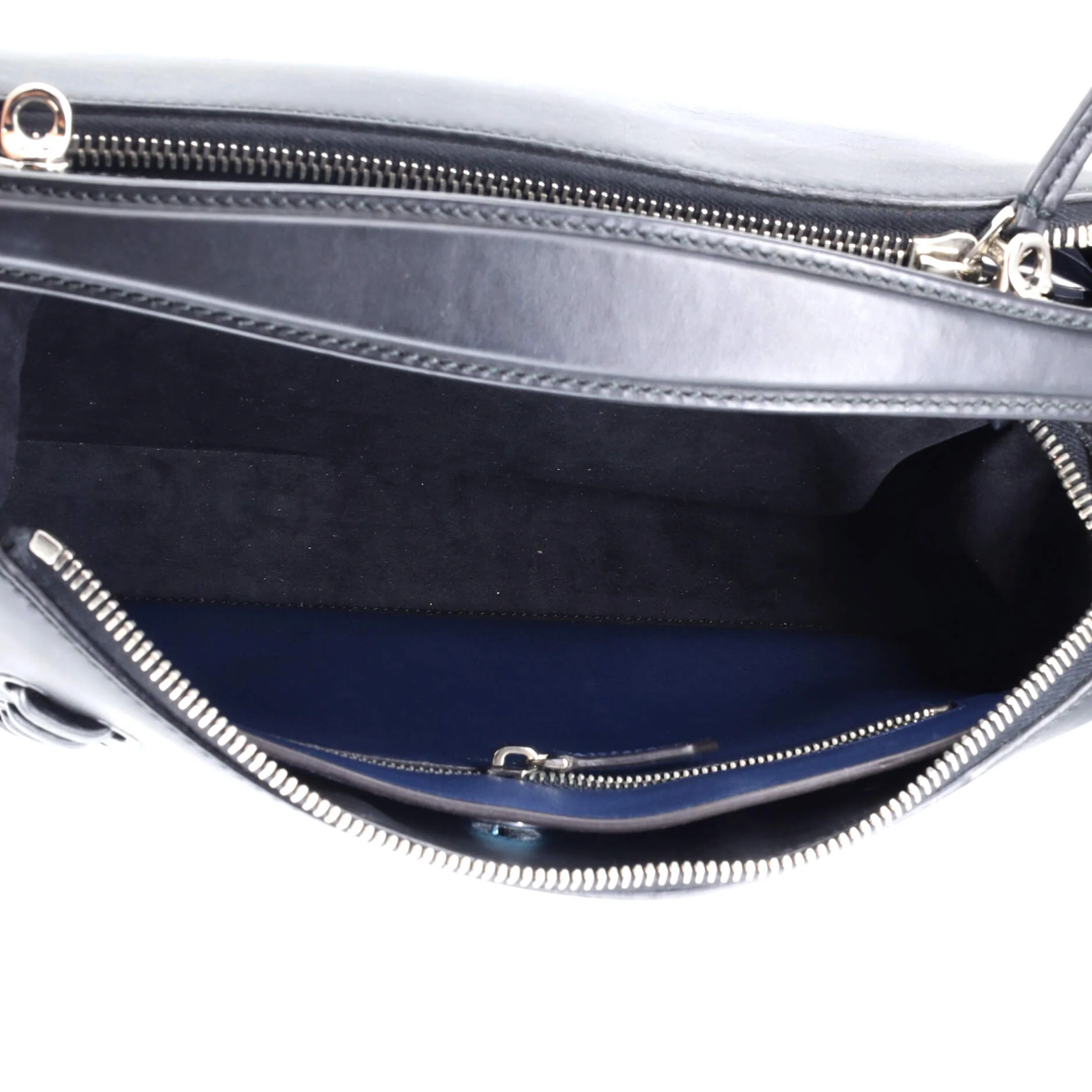 DotCom Convertible Satchel Whipstitch Leather Medium - Image 5