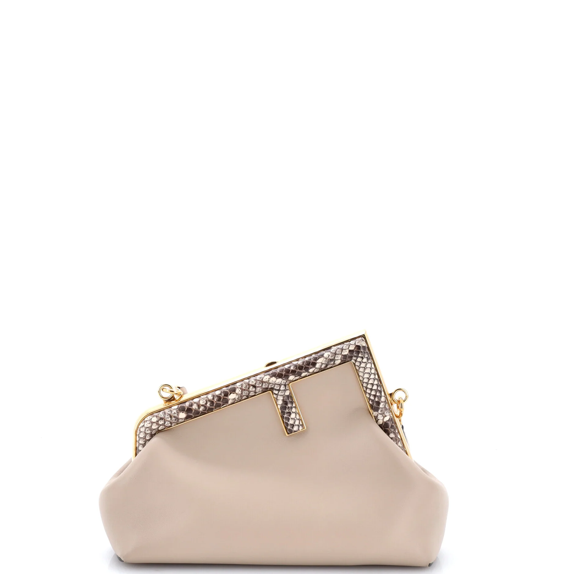First Bag Leather with Python Small