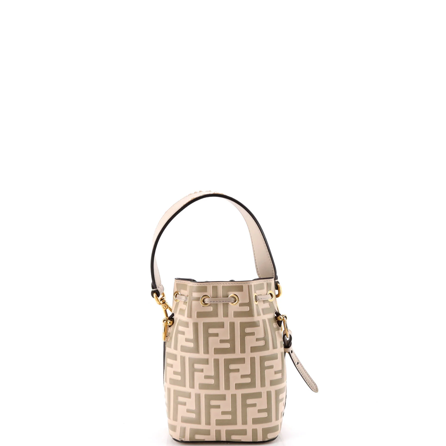 Mon Tresor Bucket Bag Zucca Embossed Leather Mini - Image 3