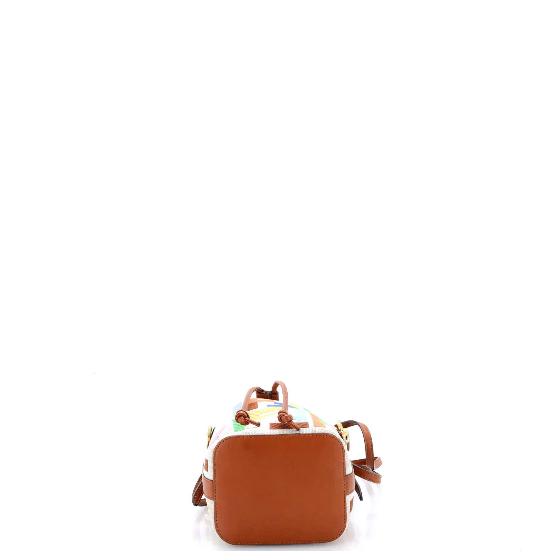 Mon Tresor Bucket Bag Zucca Embroidered Canvas Mini - Image 4