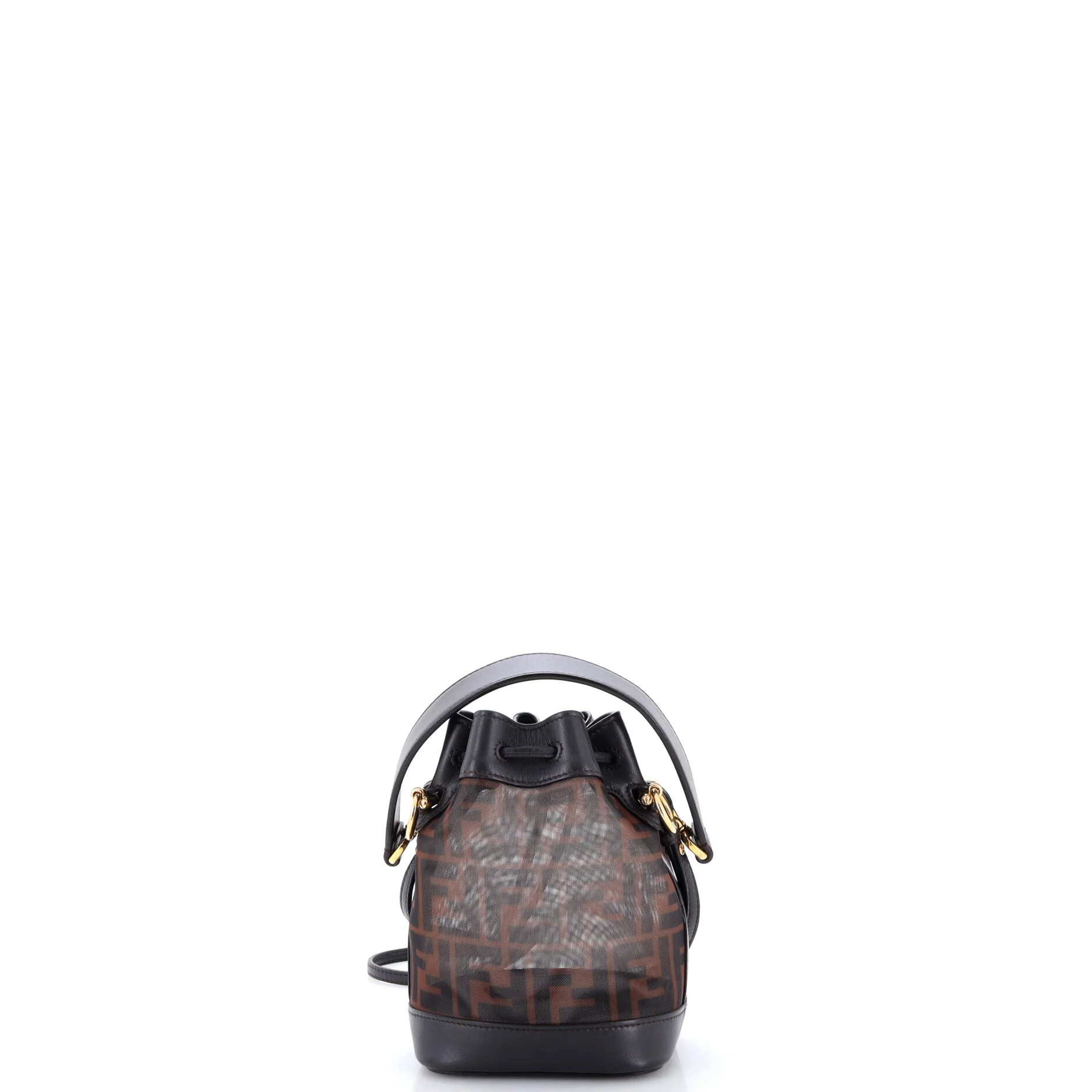 Mon Tresor Bucket Bag Zucca Mesh with Leather Mini - Image 3
