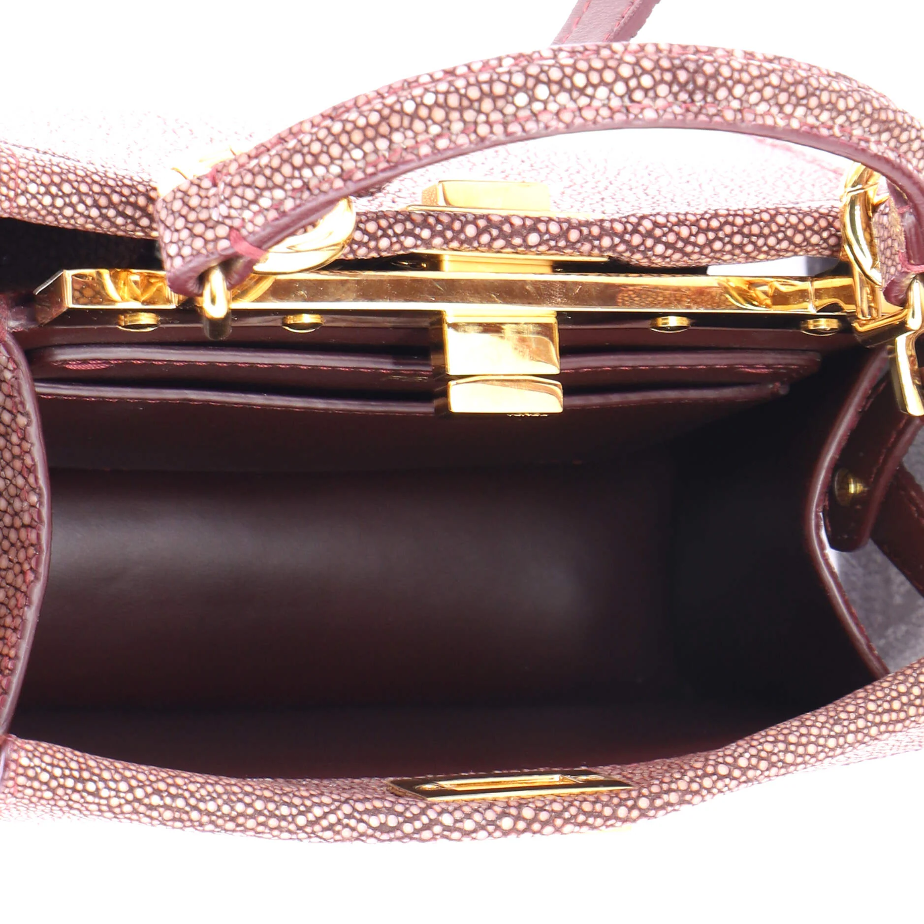 Peekaboo ISeeU Bag Stingray and Leather Petite - Image 5