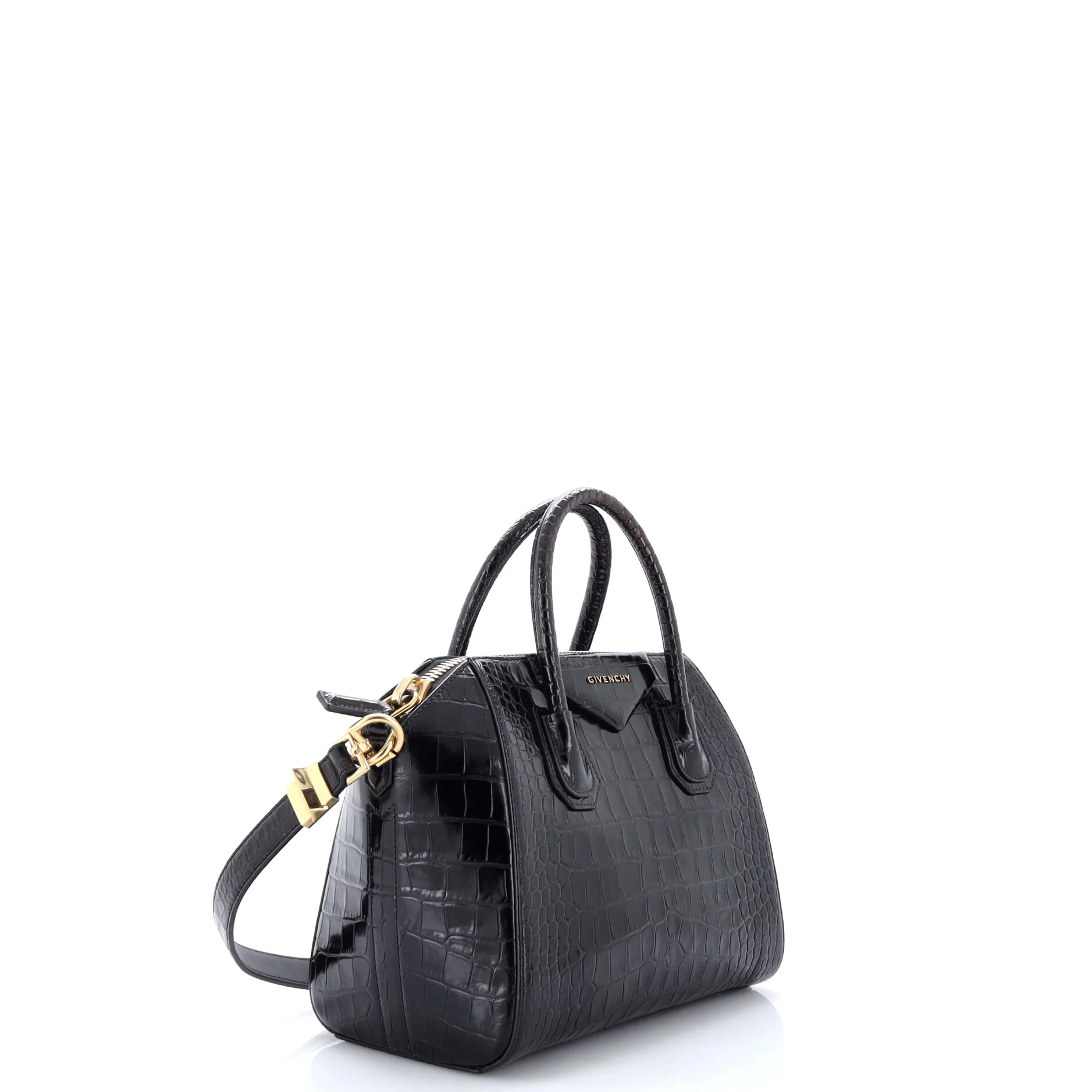 Antigona Bag Crocodile Embossed Leather Small - Image 2