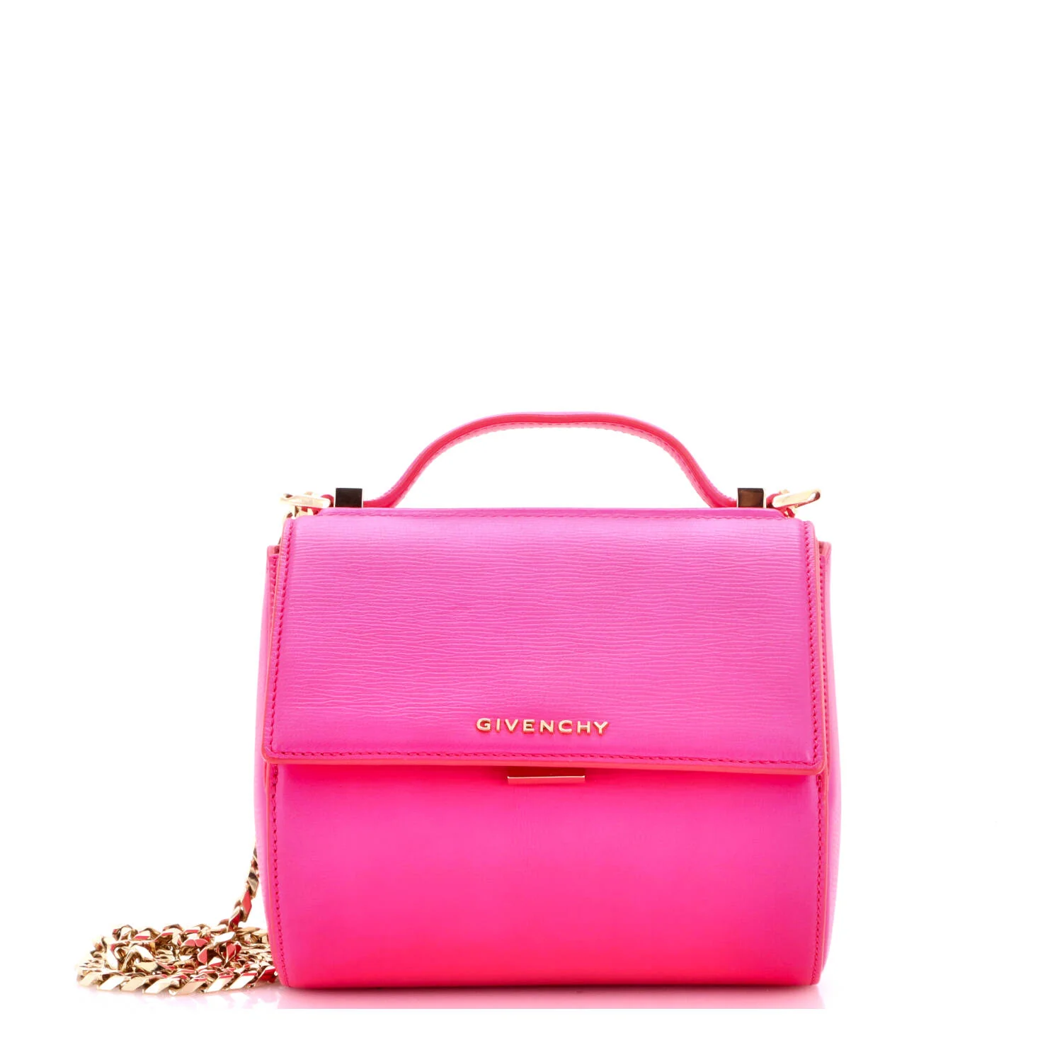 Chain Pandora Box Bag Leather Mini