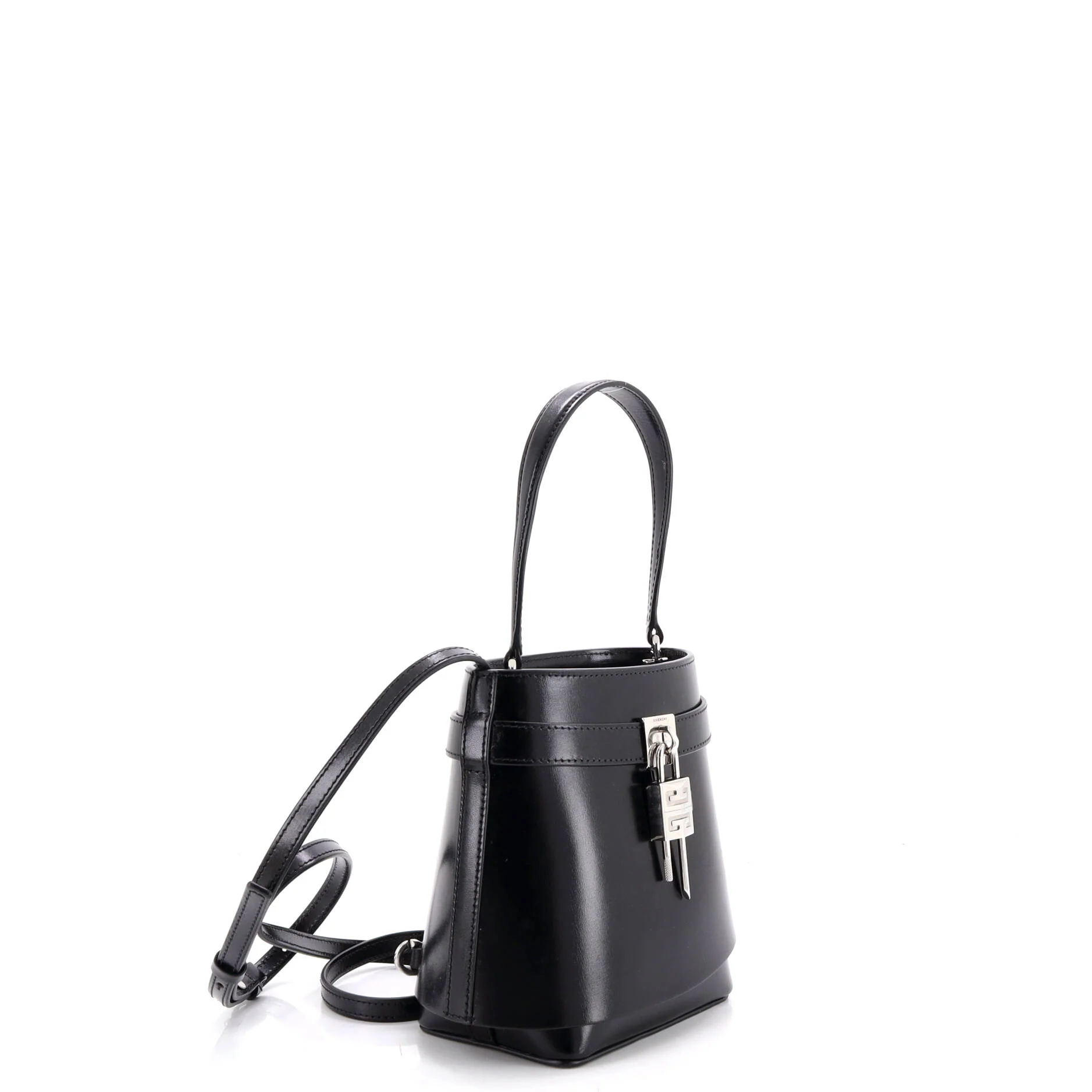 GV Shark Lock Bucket Bag Leather - Image 2