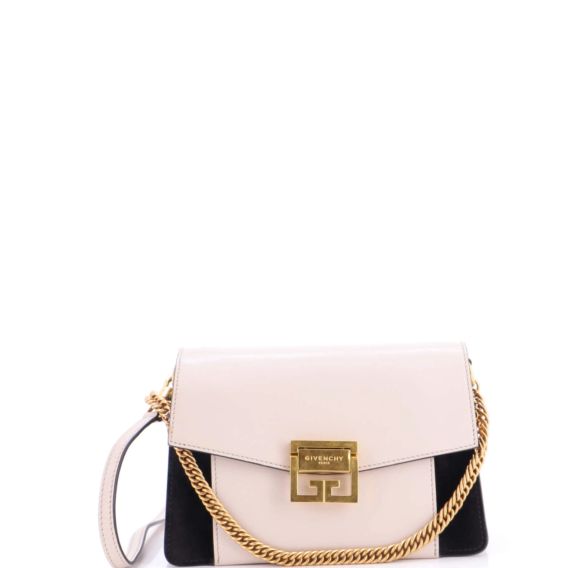 GV3 Flap Bag Leather with Suede Small