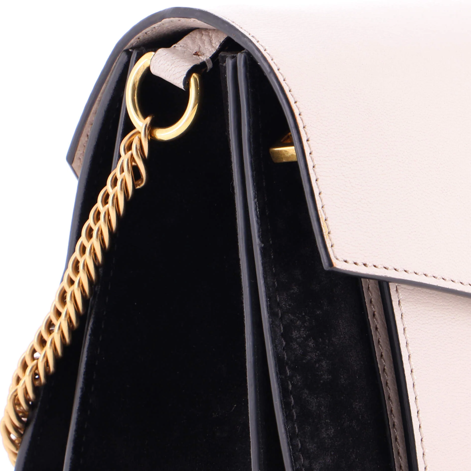 GV3 Flap Bag Leather with Suede Small - Image 6