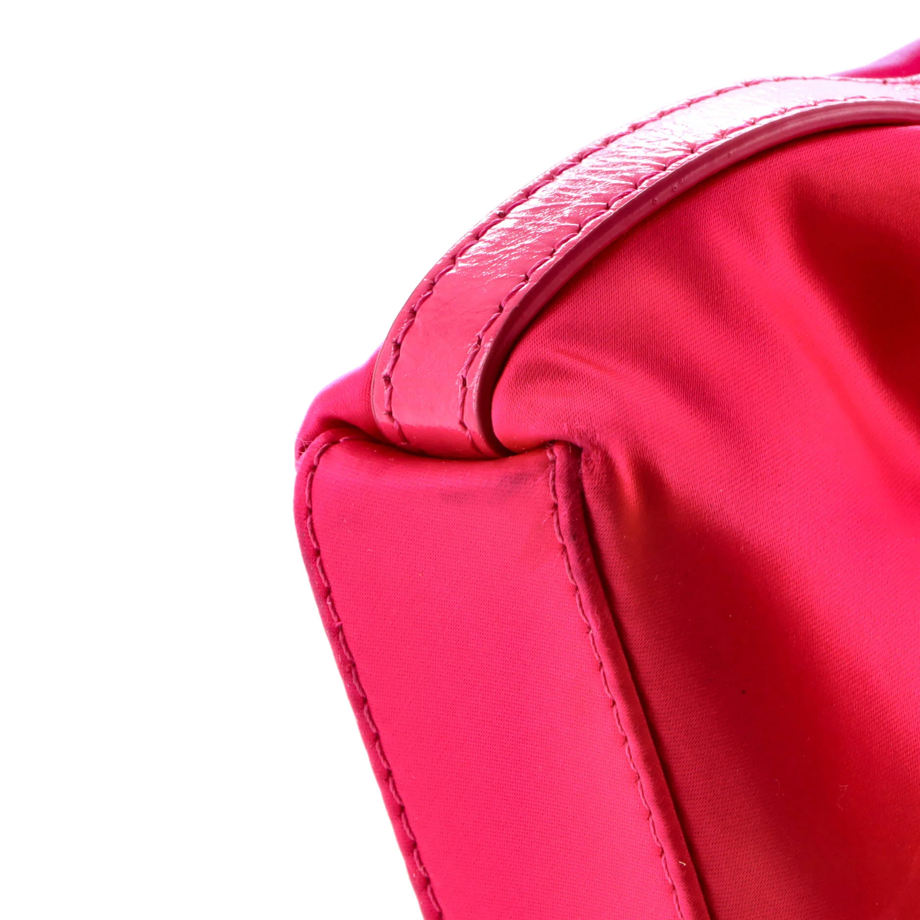 Voyou Party Shoulder Bag Satin with Leather Mini - Image 6