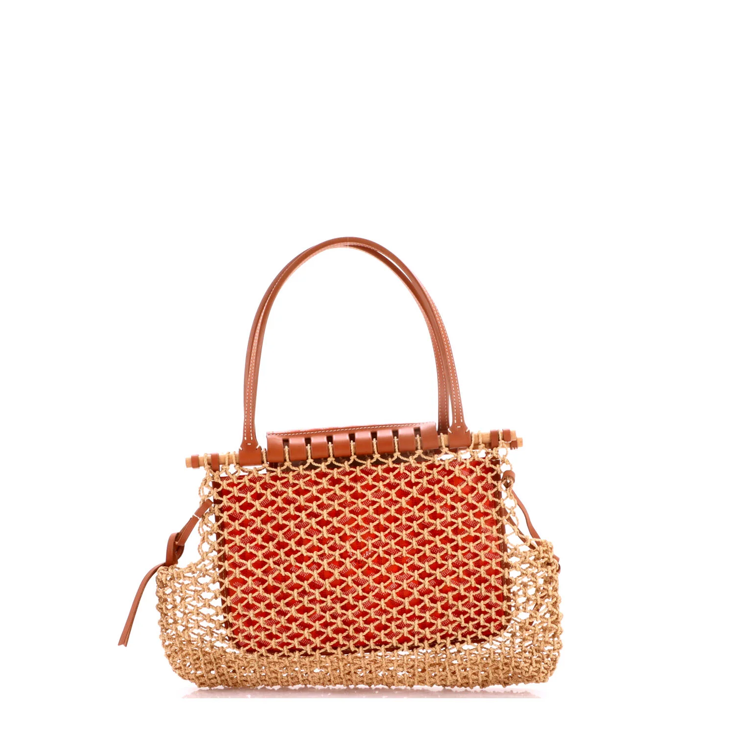 Aligre Bag Raffia Net with Coated Canvas - Image 3