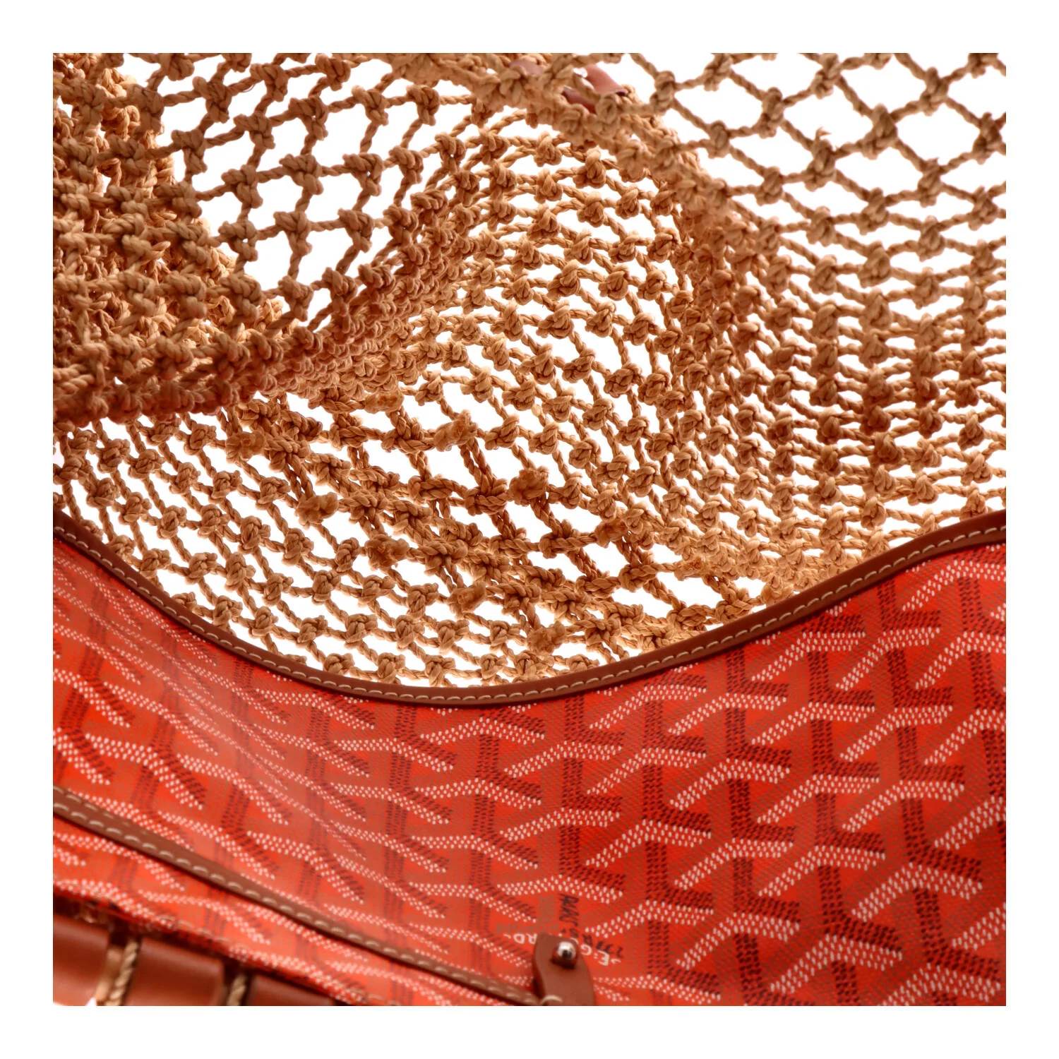 Aligre Bag Raffia Net with Coated Canvas - Image 5