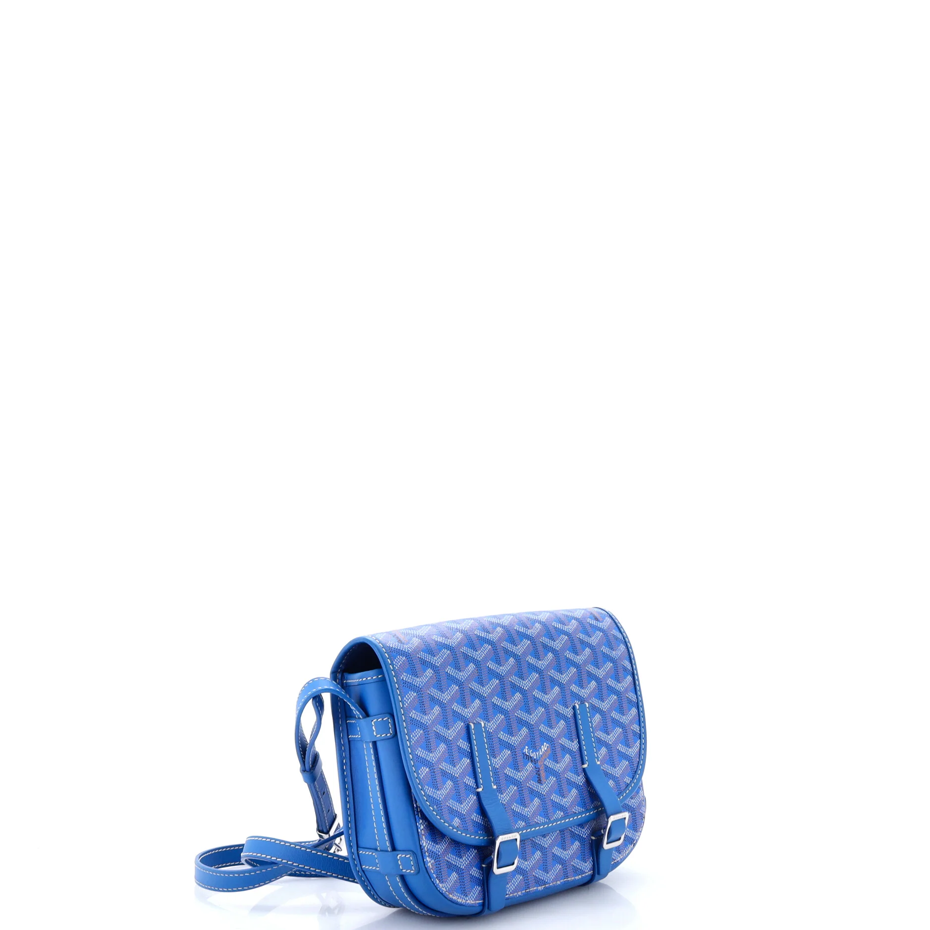 Belvedere Messenger Bag Coated Canvas with Leather PM - Image 2