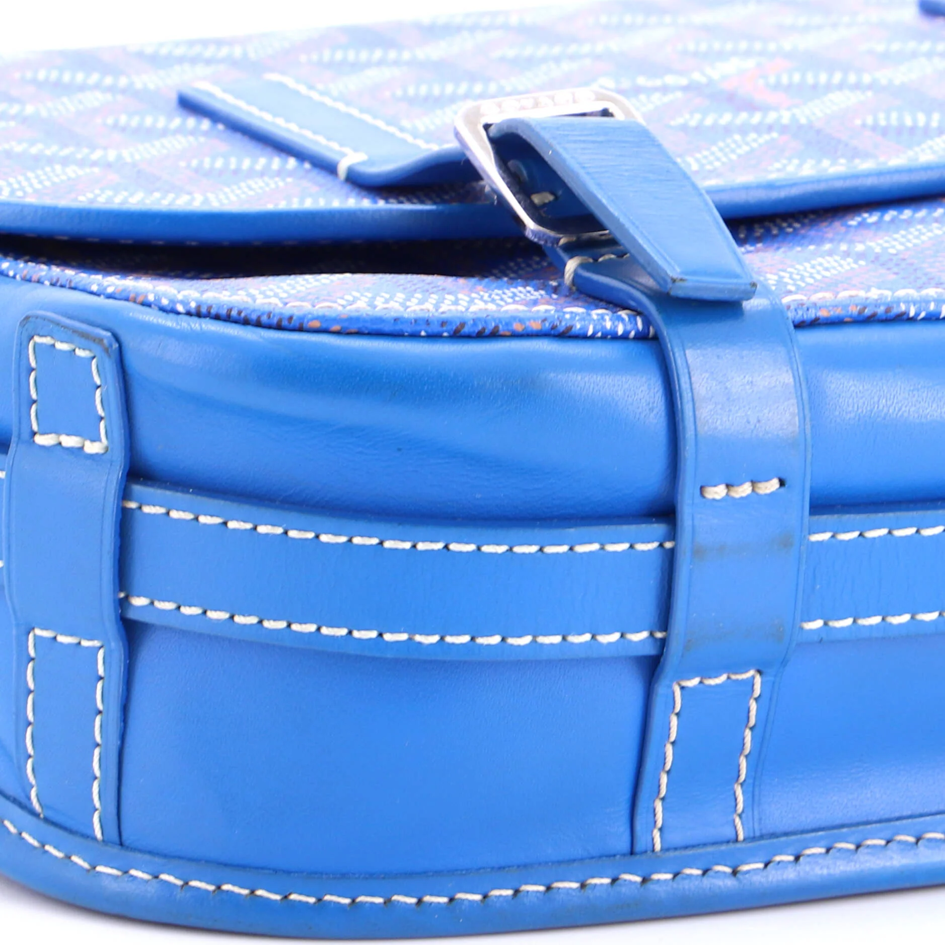 Belvedere Messenger Bag Coated Canvas with Leather PM - Image 6
