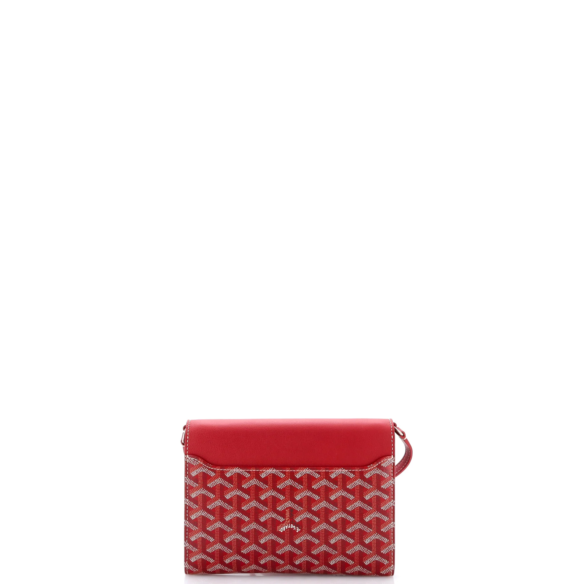 Chypre Wallet on Strap Coated Canvas with Leather - Image 3