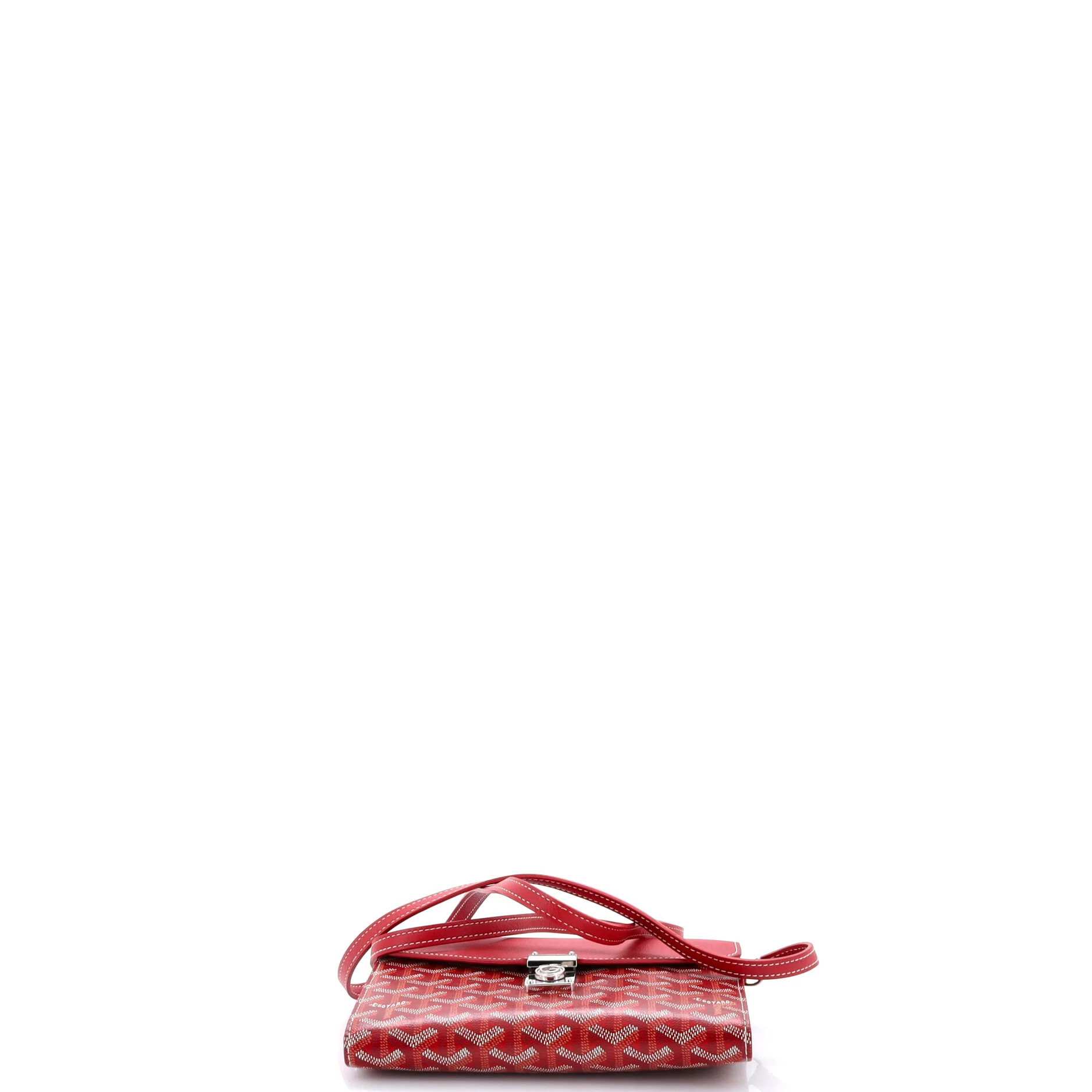 Chypre Wallet on Strap Coated Canvas with Leather - Image 4