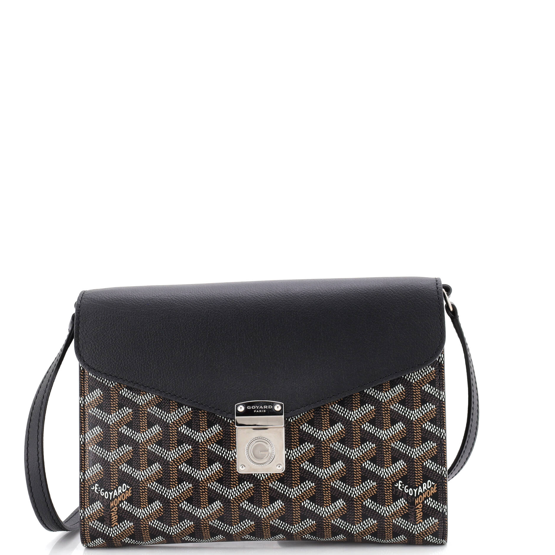 Chypre Wallet on Strap Coated Canvas with Leather