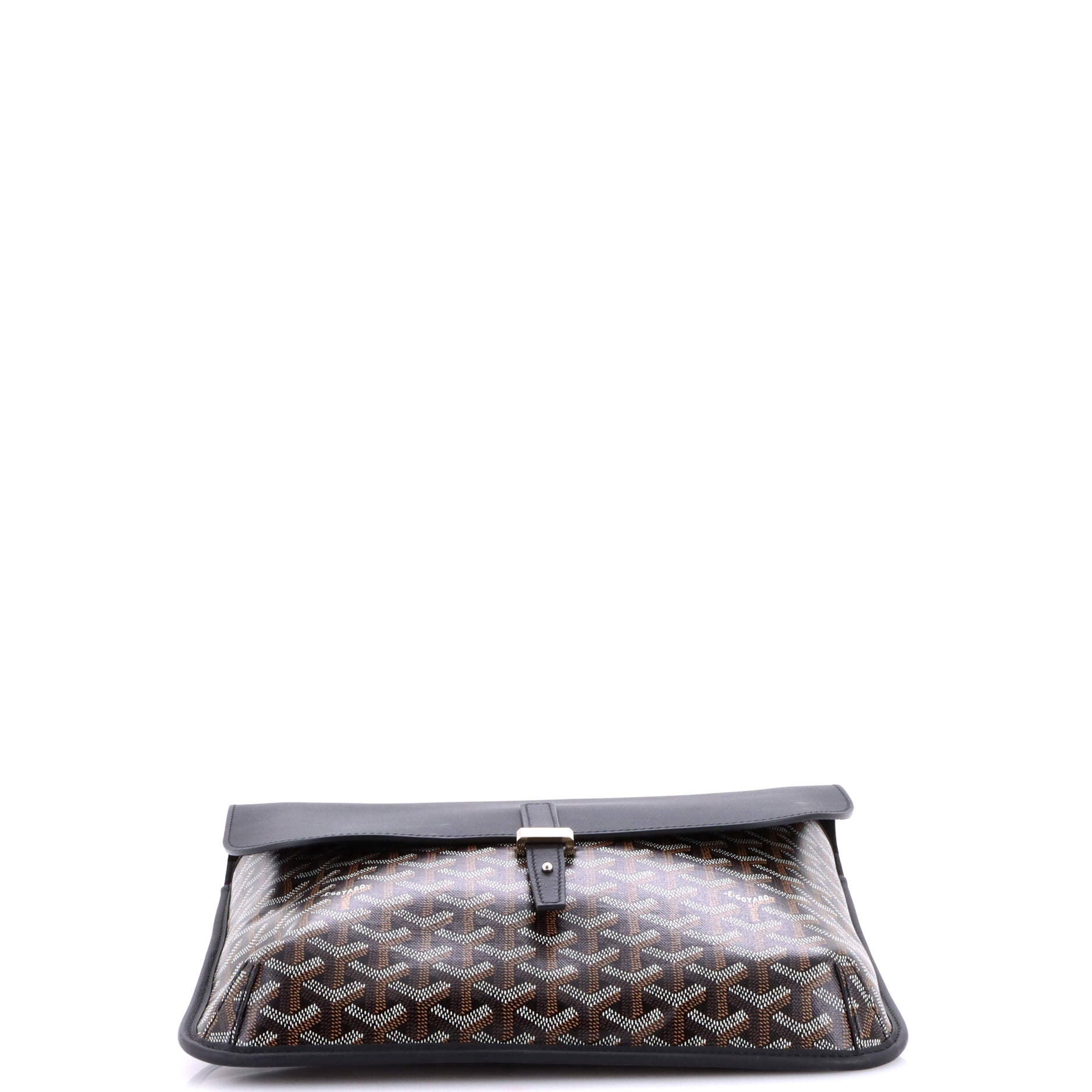 Coursier Messenger Bag Coated Canvas and Leather - Image 4
