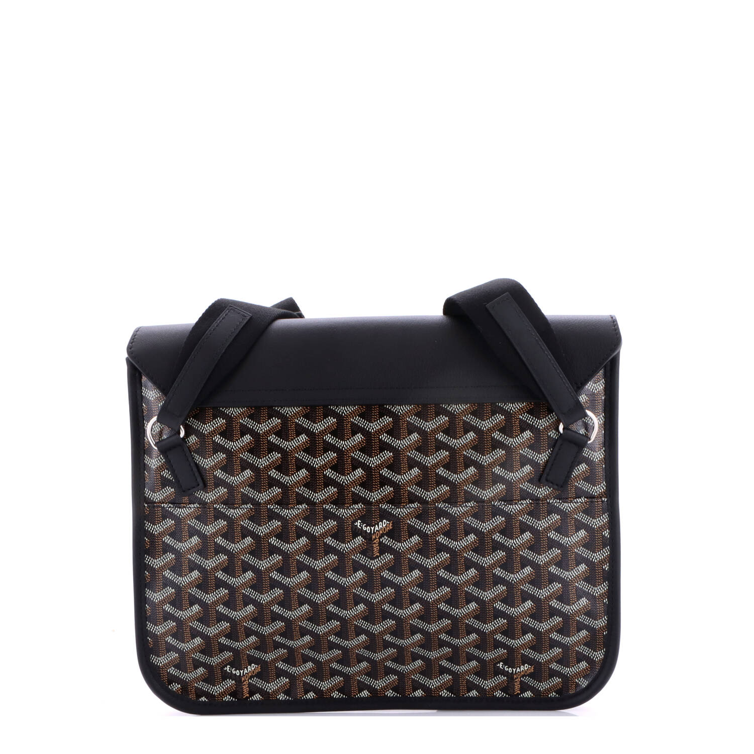 Coursier Messenger Bag Coated Canvas and Leather - Image 3