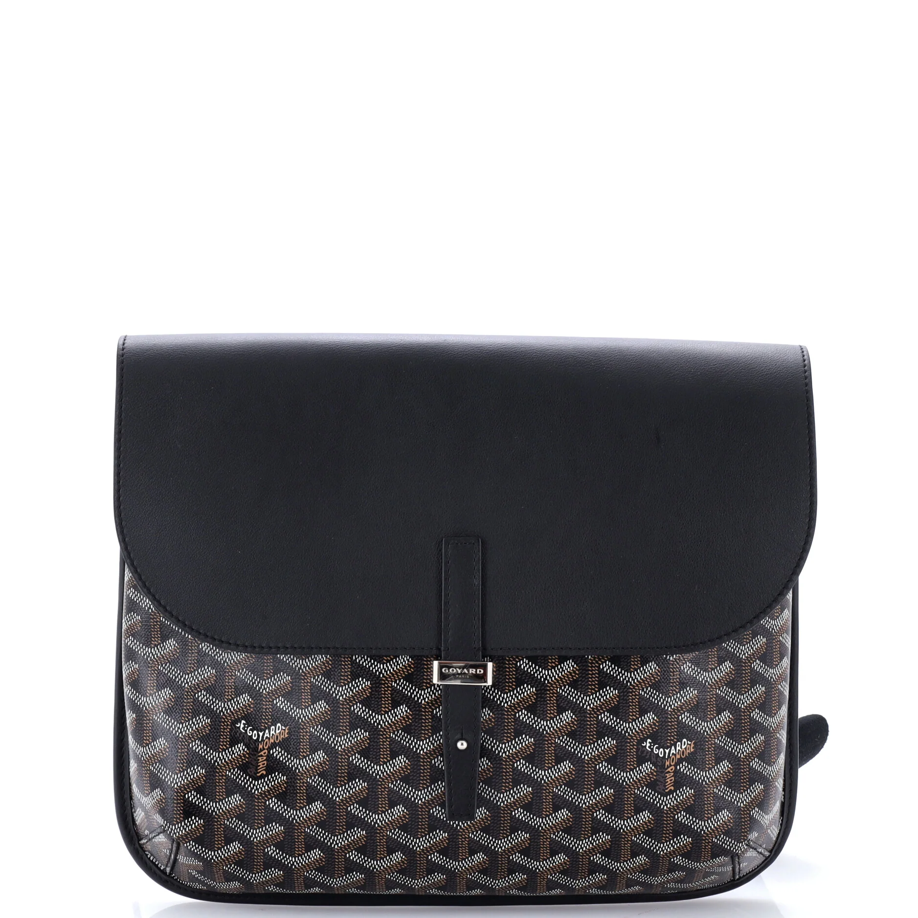 Coursier Messenger Bag Coated Canvas and Leather