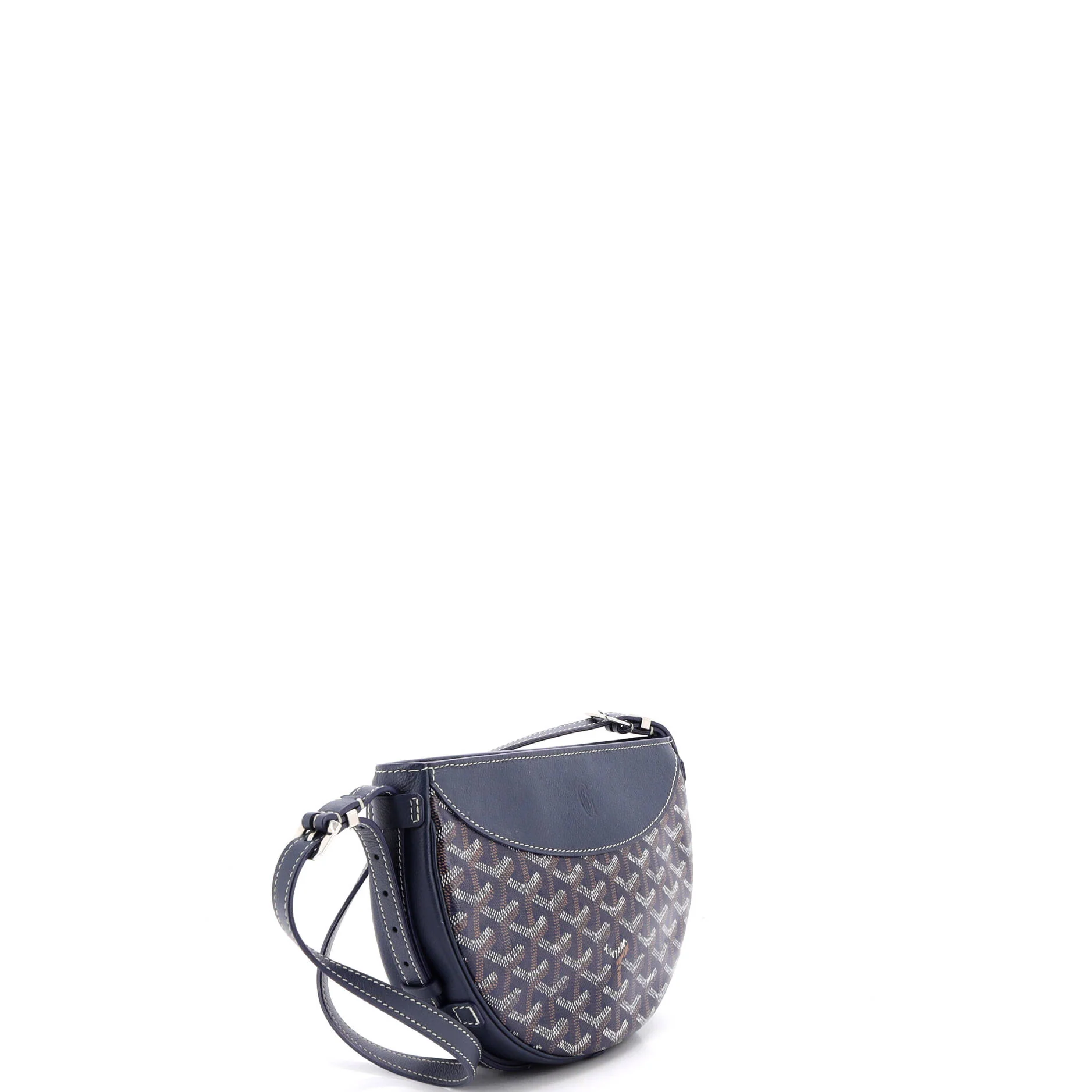 Hirondelle Shoulder Bag Coated Canvas and Leather - Image 2