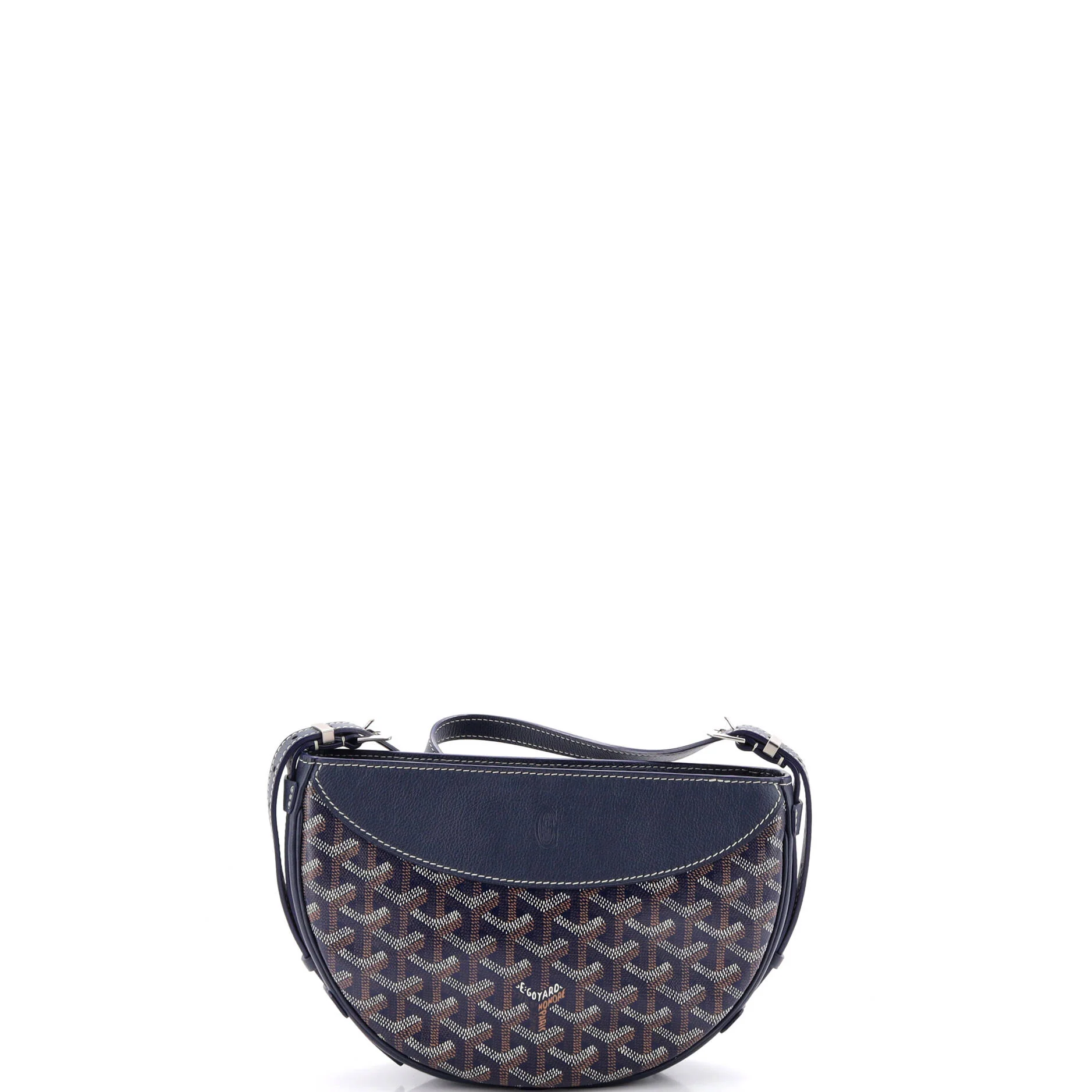 Hirondelle Shoulder Bag Coated Canvas and Leather - Image 3